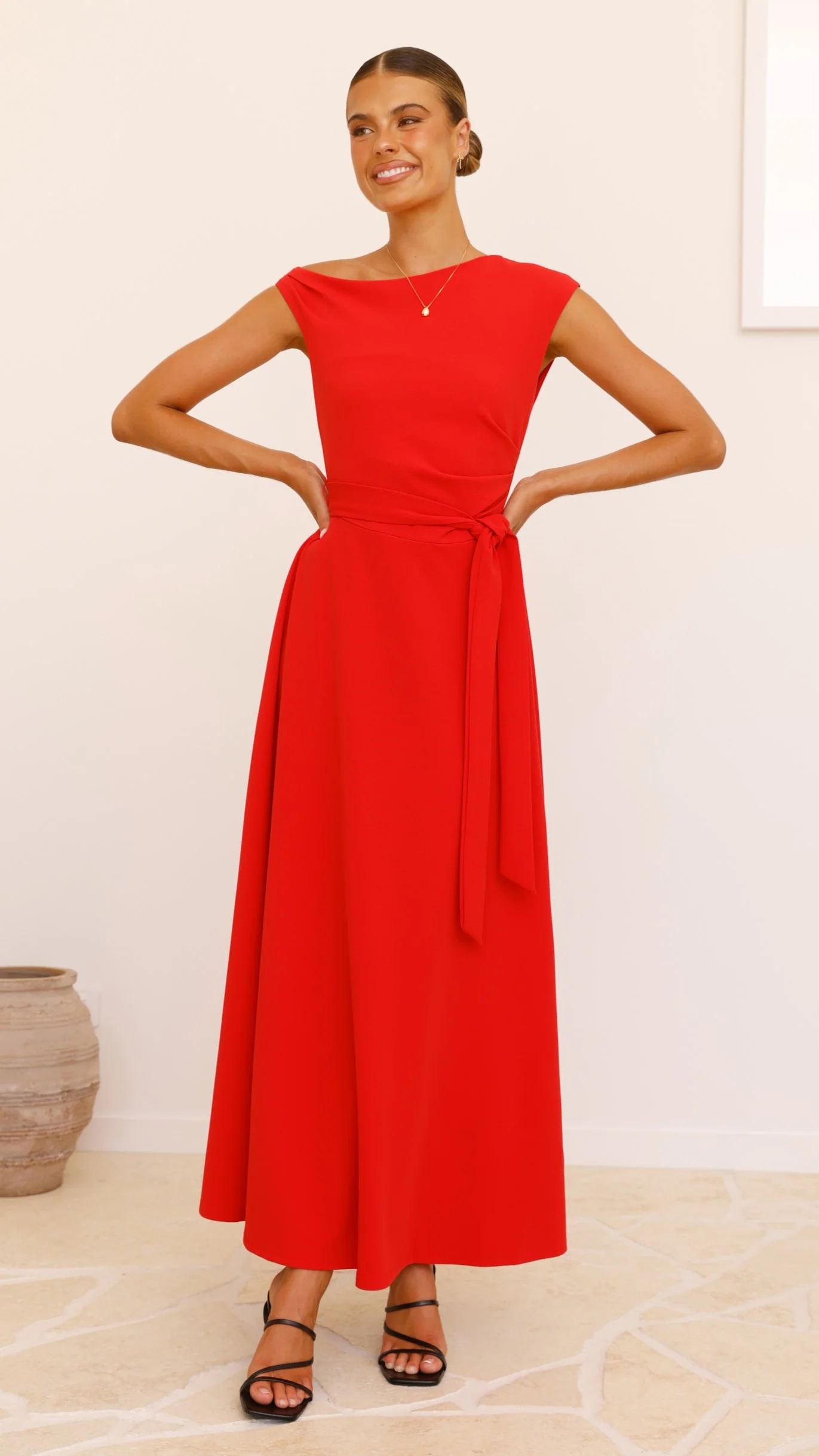 Gemma Maxi Dress - Red