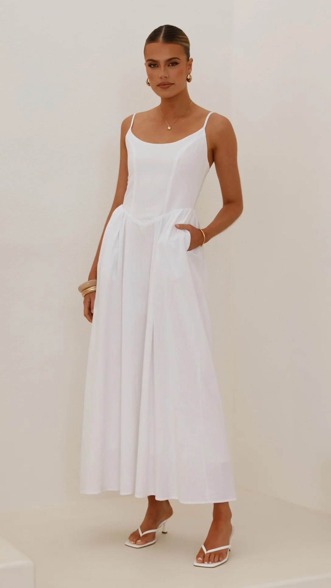 Laurelia Maxi Dress - White