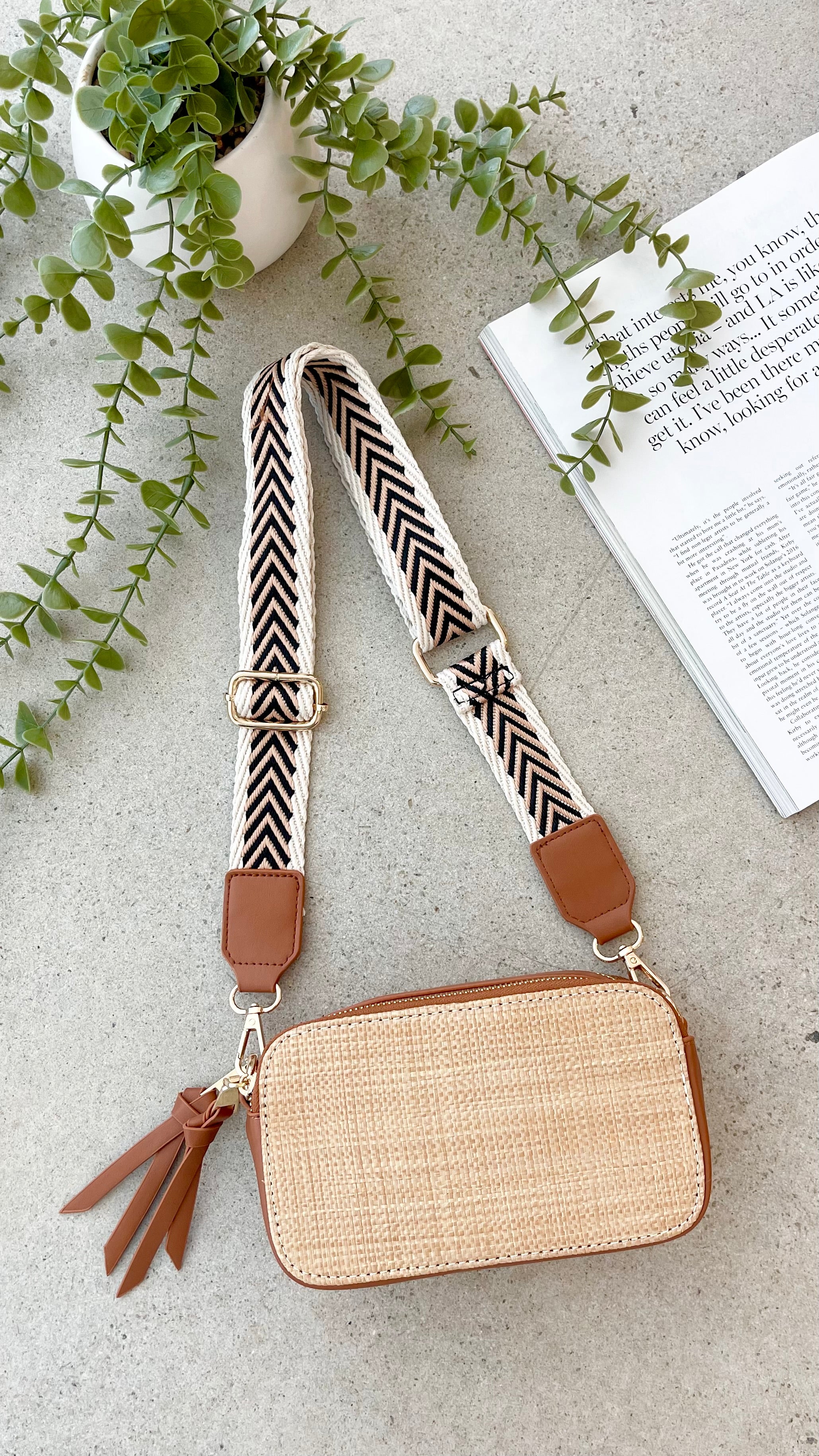 Callie Bag - Tan / Natural