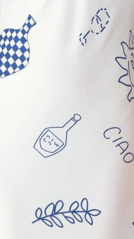 Leary Maxi Dress - White / Blue Ciao