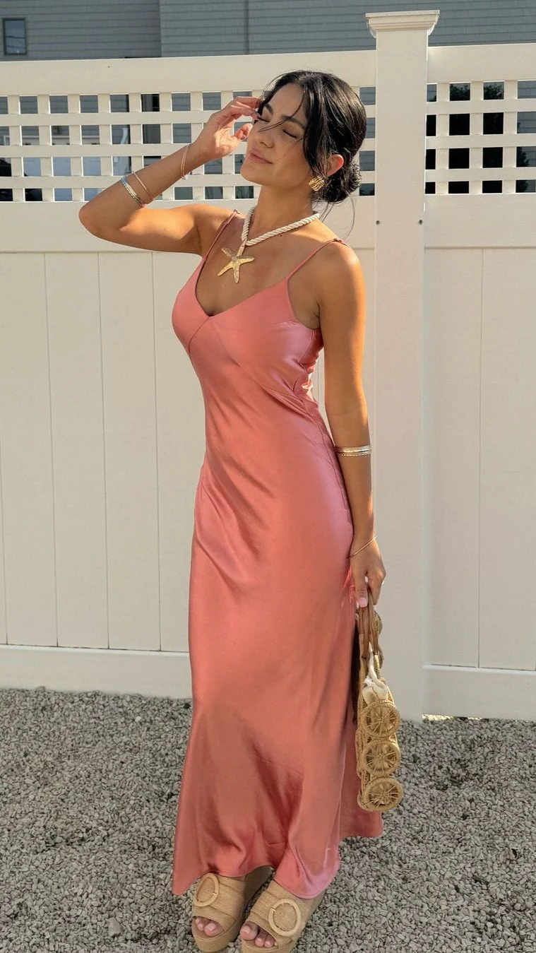 Gisella Maxi Dress - Baked Rose