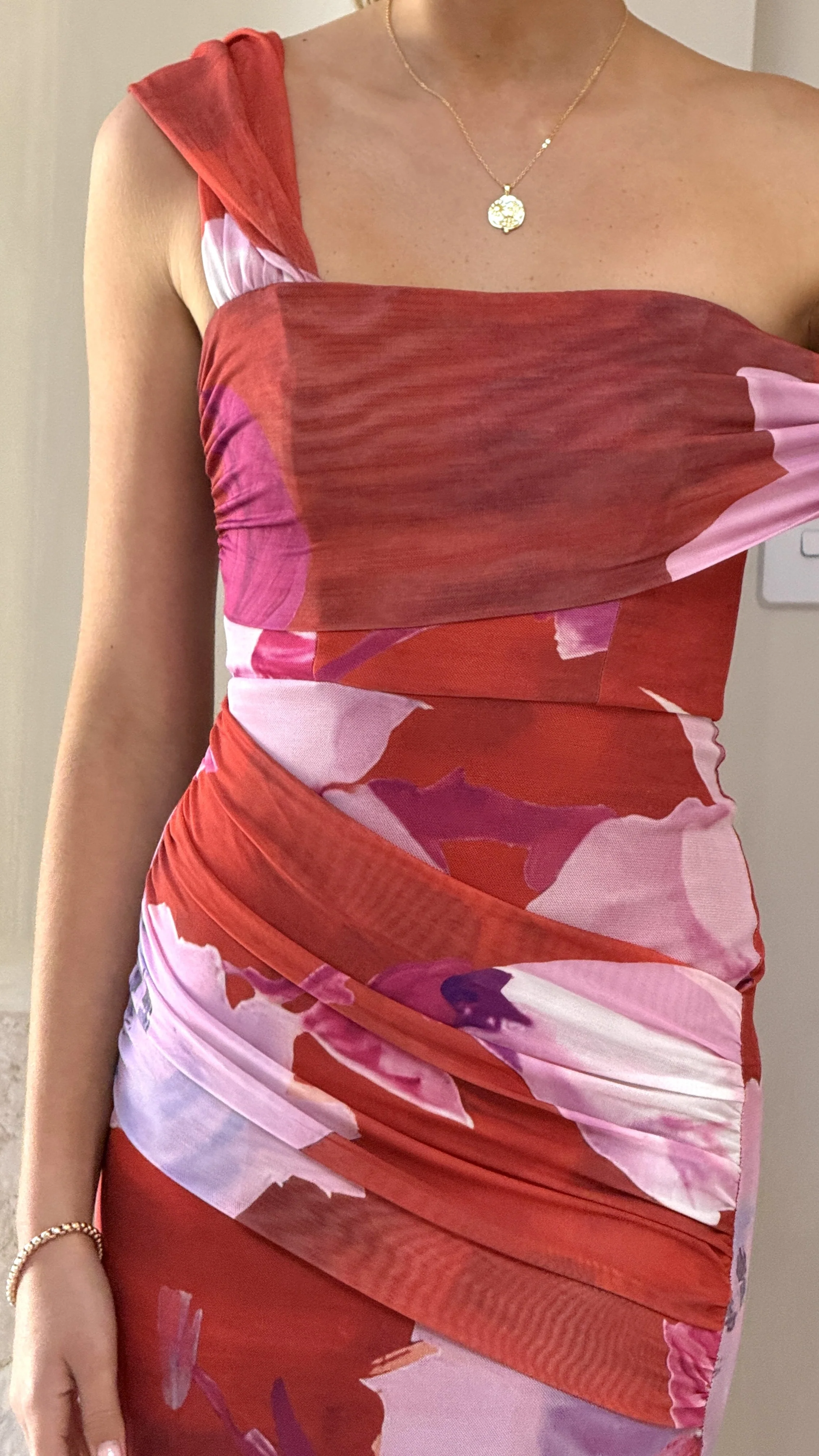 Gardenia Maxi Dress - Red/ Pink Floral