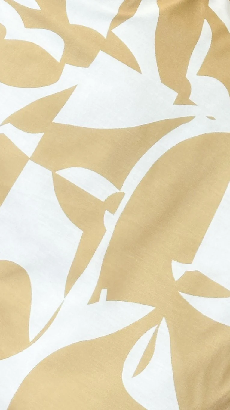 Delilah Mini Dress - Mustard Print