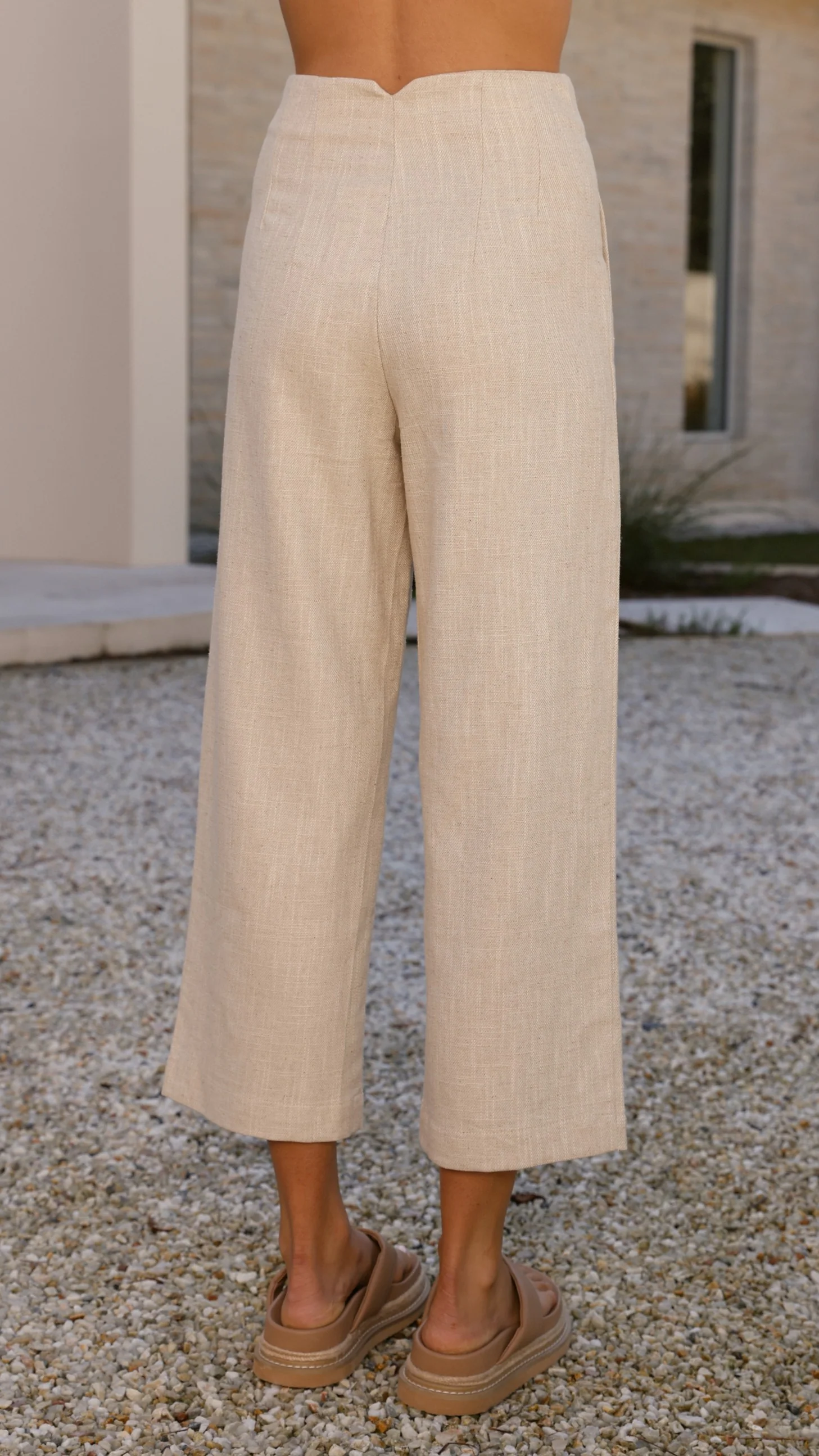 Cammie Capri Pants - Oat