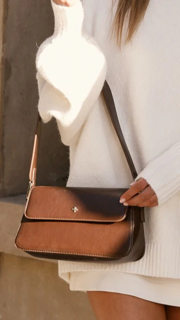 Jocelyn Shoulder Bag - Choc PU
