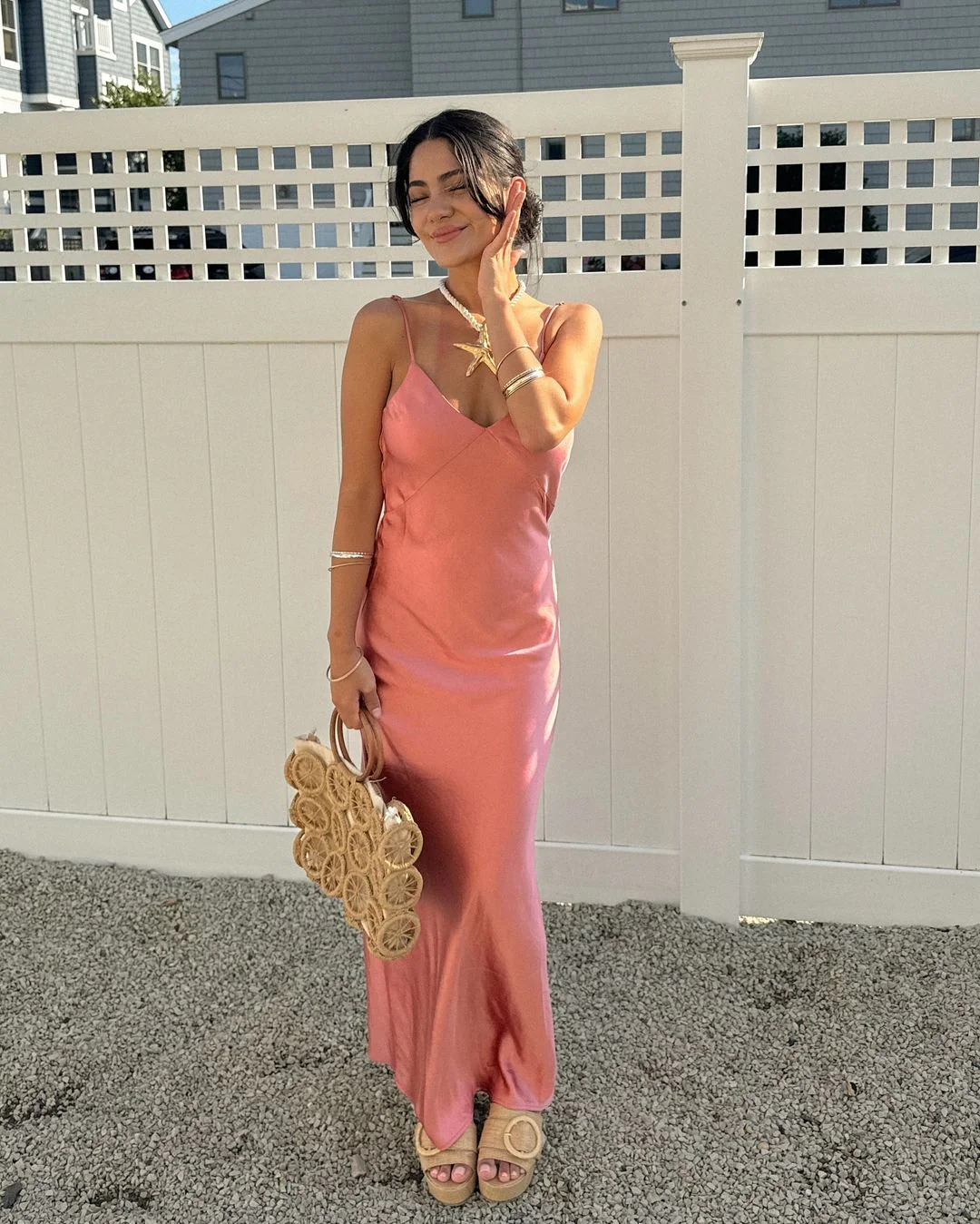 Gisella Maxi Dress - Baked Rose