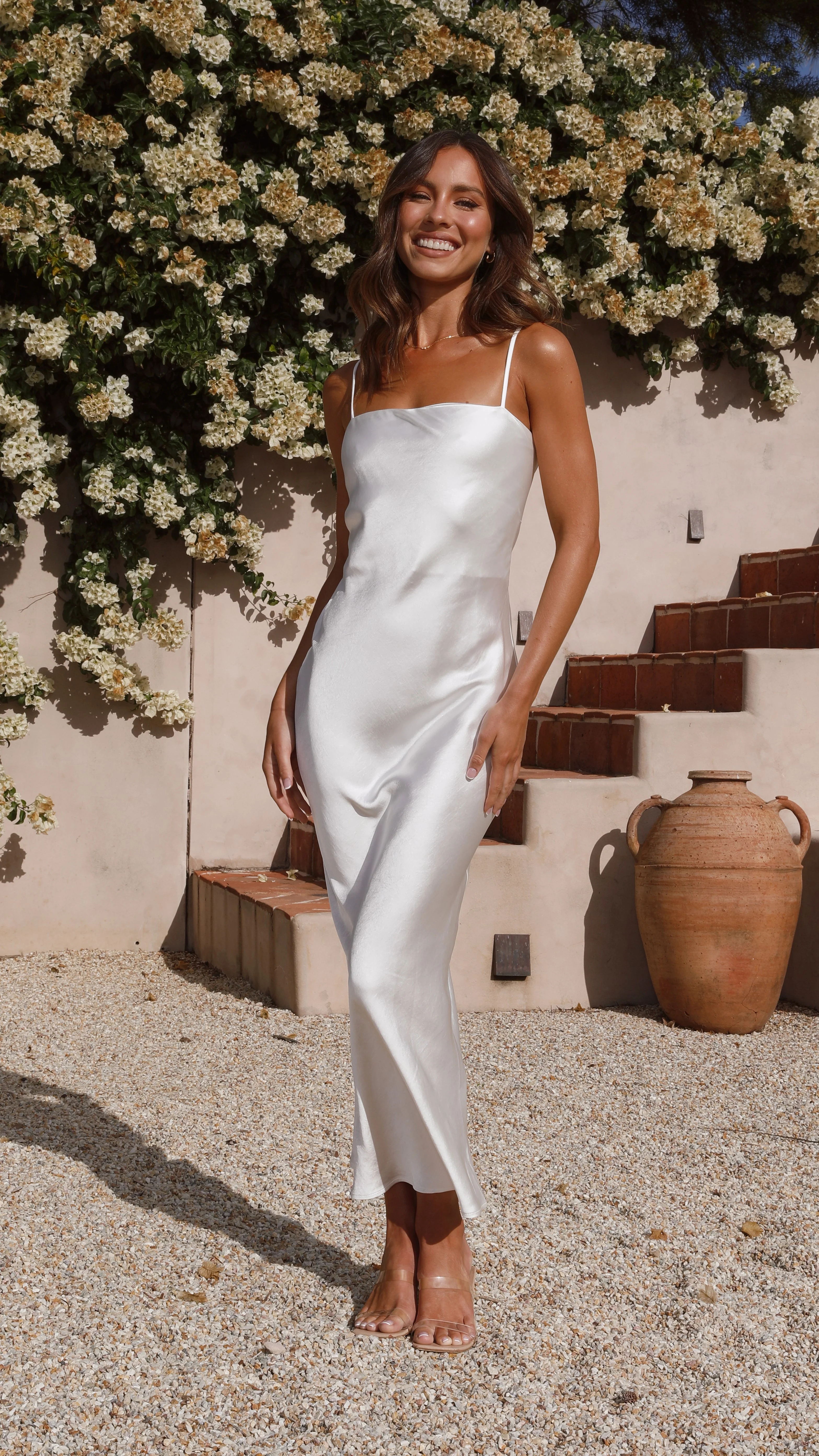 Keira Maxi Dress - Pearl