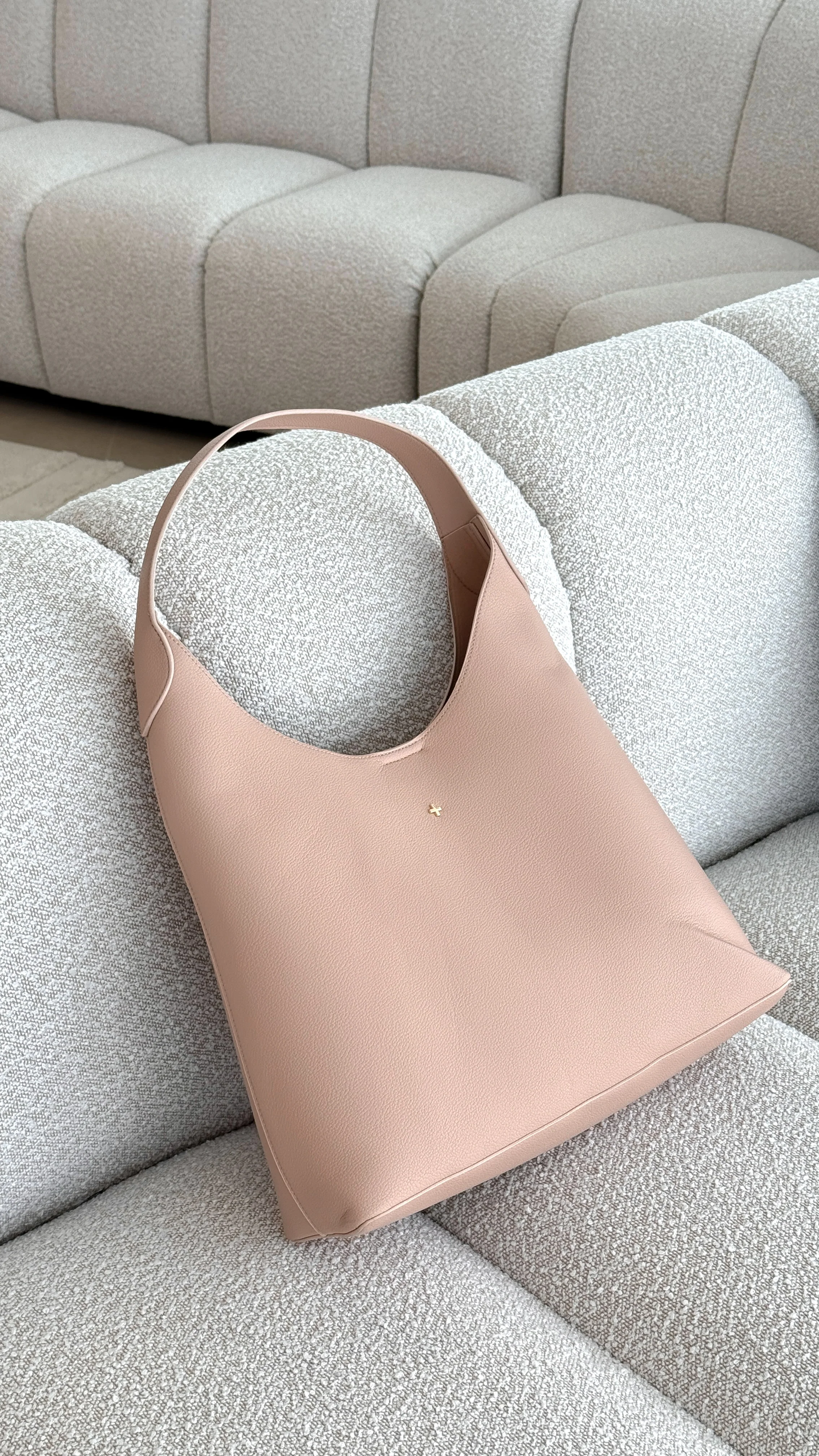 Duke Hobo Bag - Nude PU