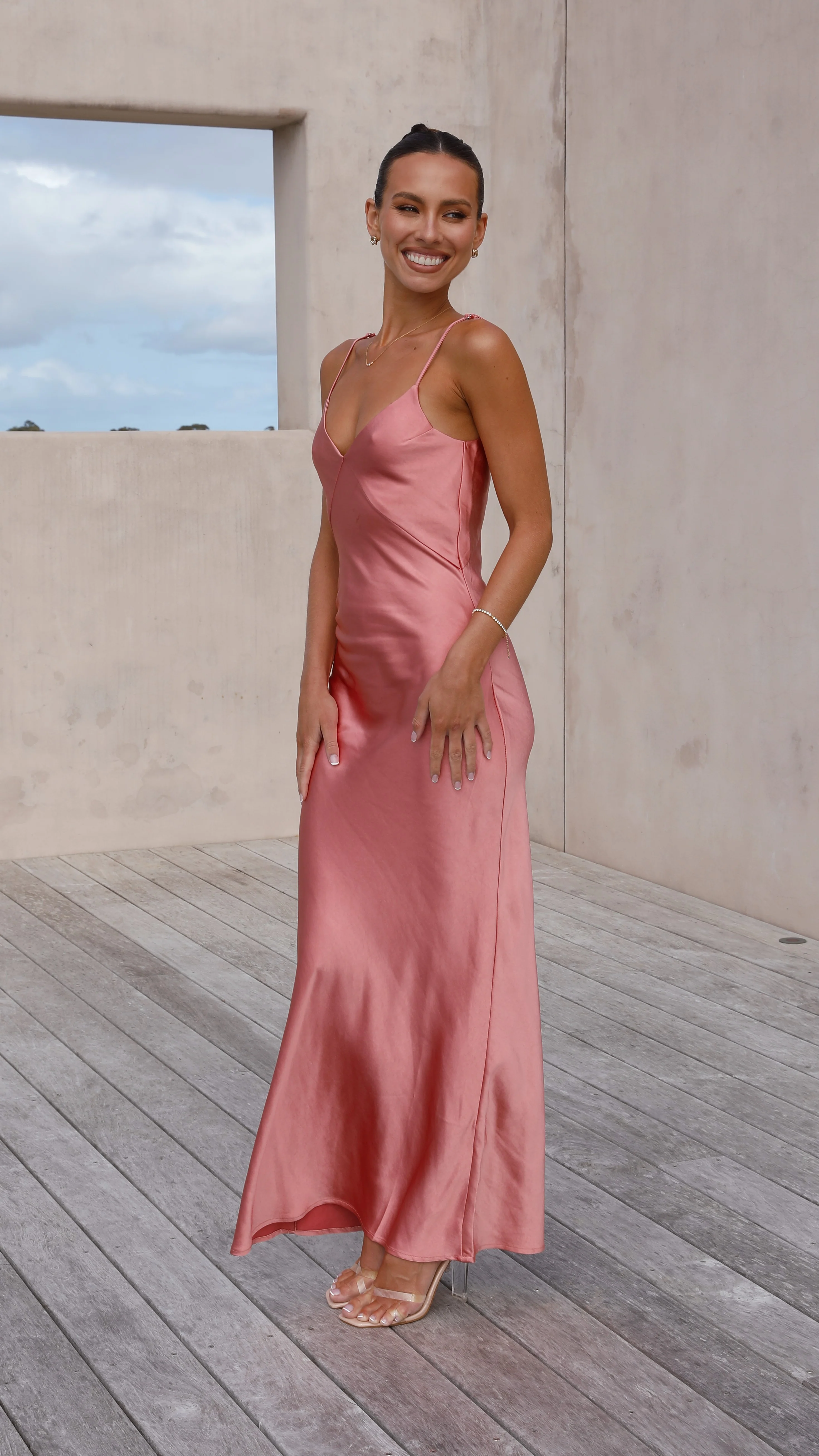 Gisella Maxi Dress - Baked Rose