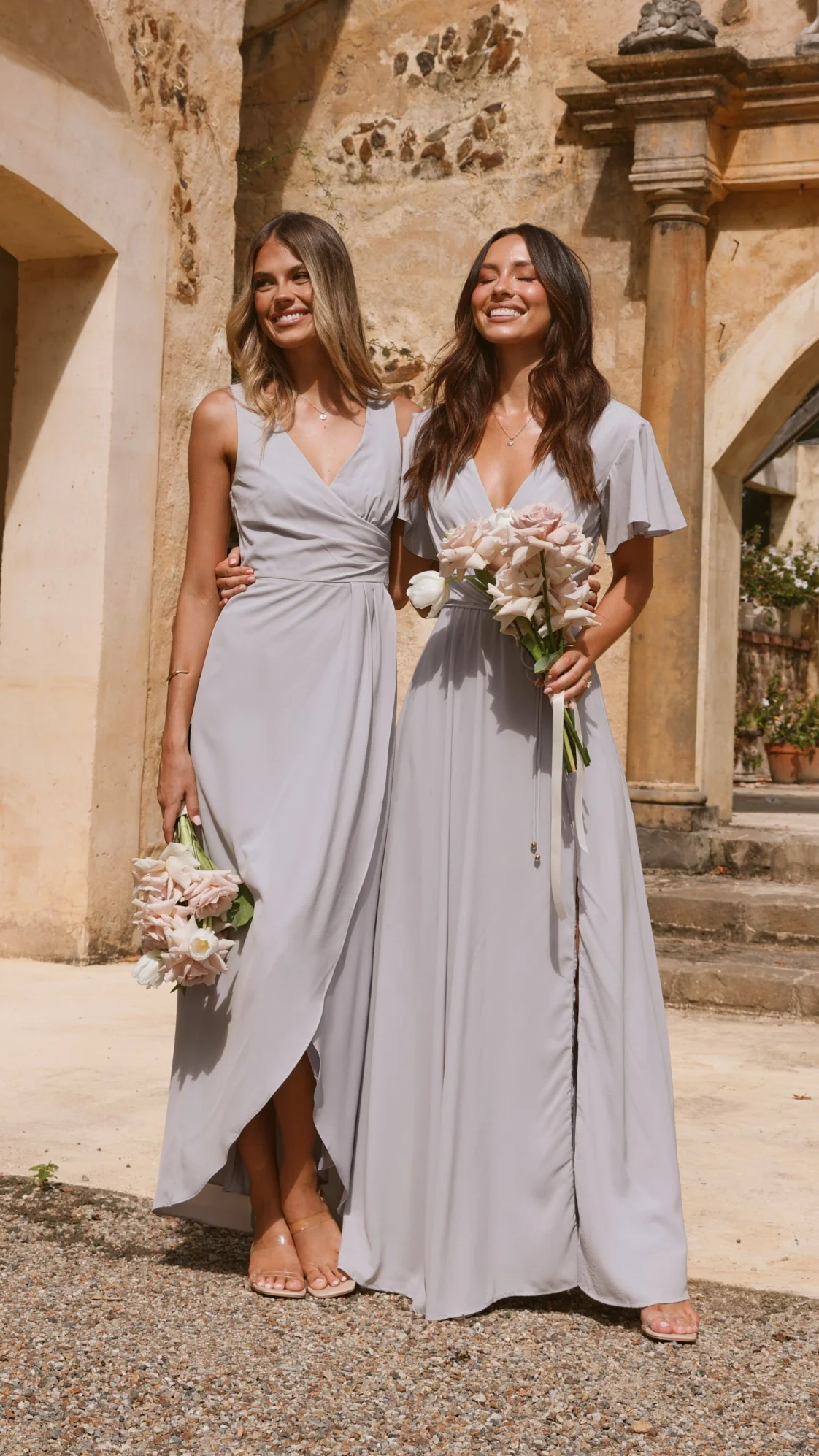 Charlize Maxi Dress - Silver