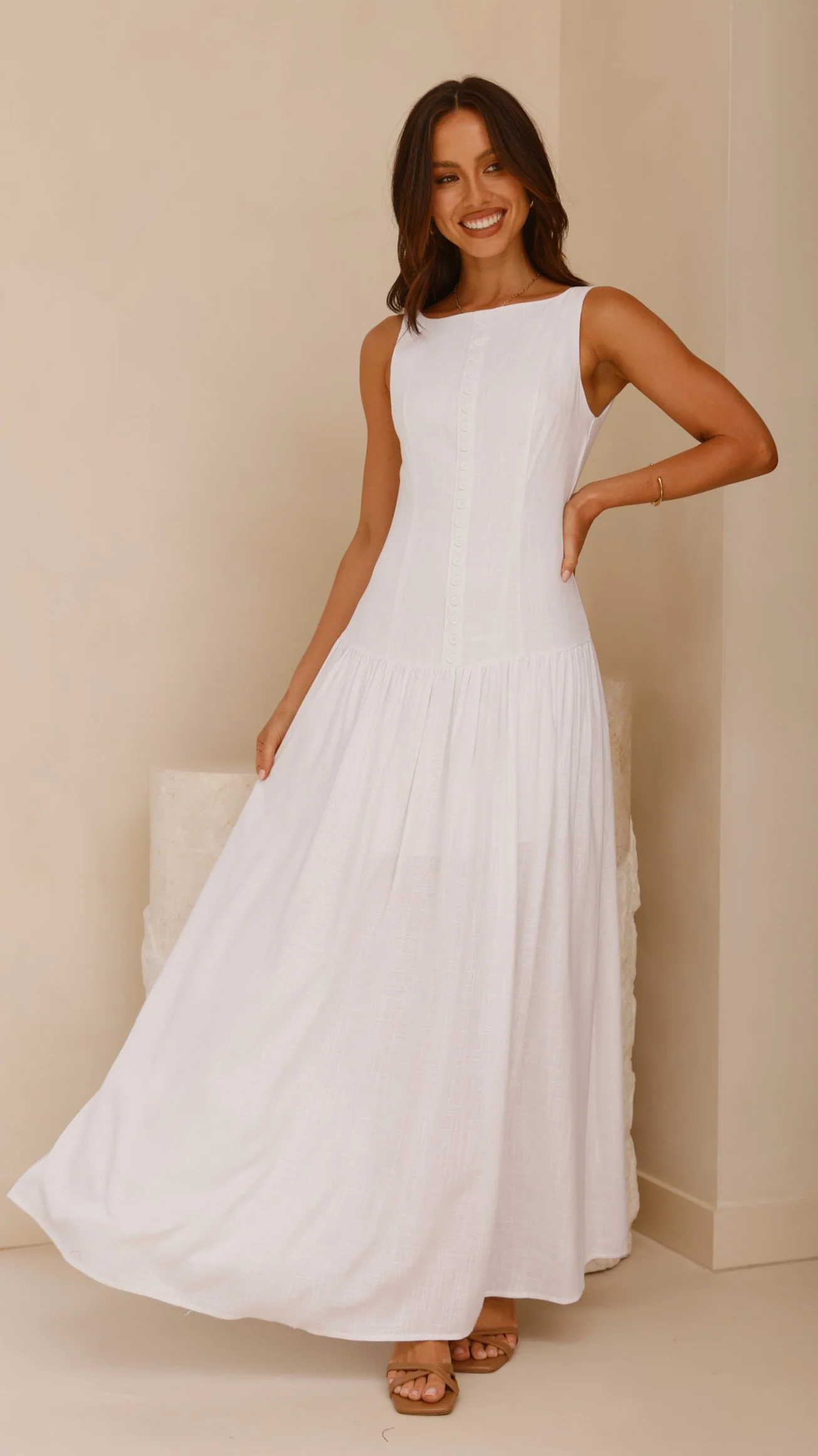 Kora Maxi Dress - White