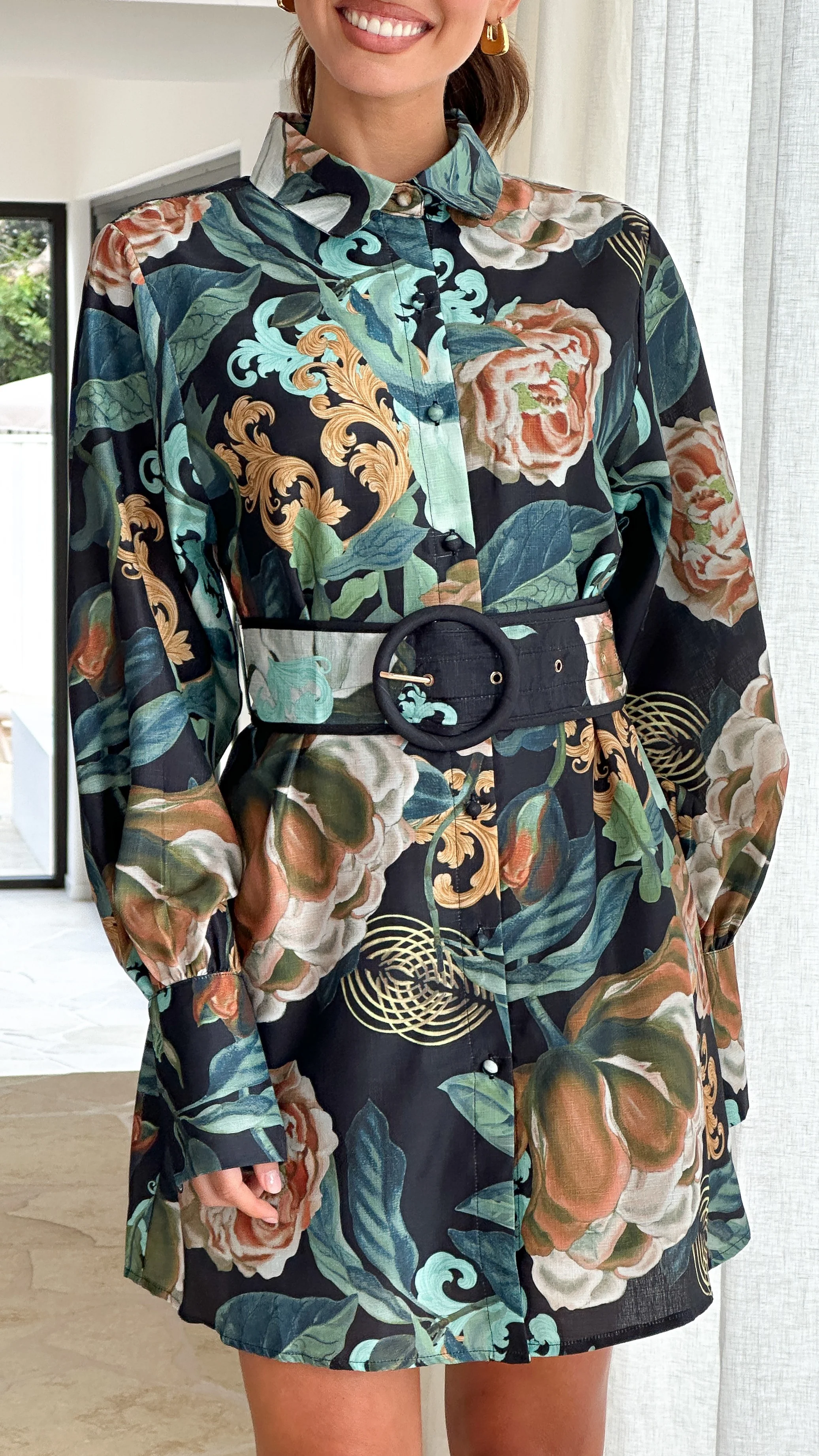 Annika Mini Dress - Noir