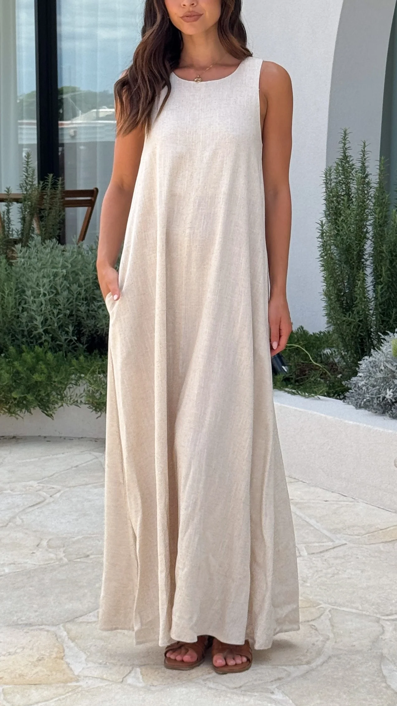 Darcy Maxi Dress - Oatmeal