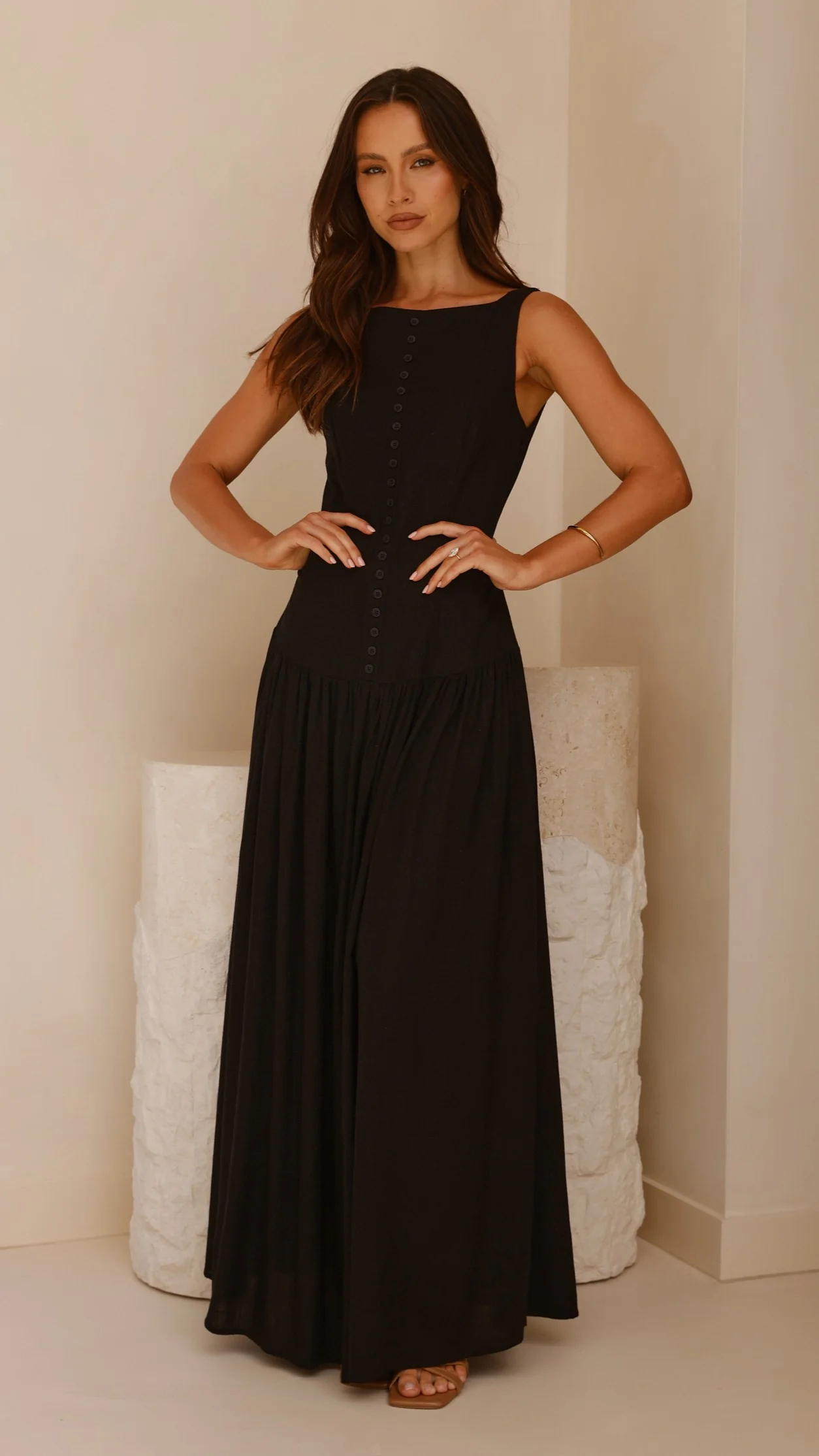 Kora Maxi Dress - Black