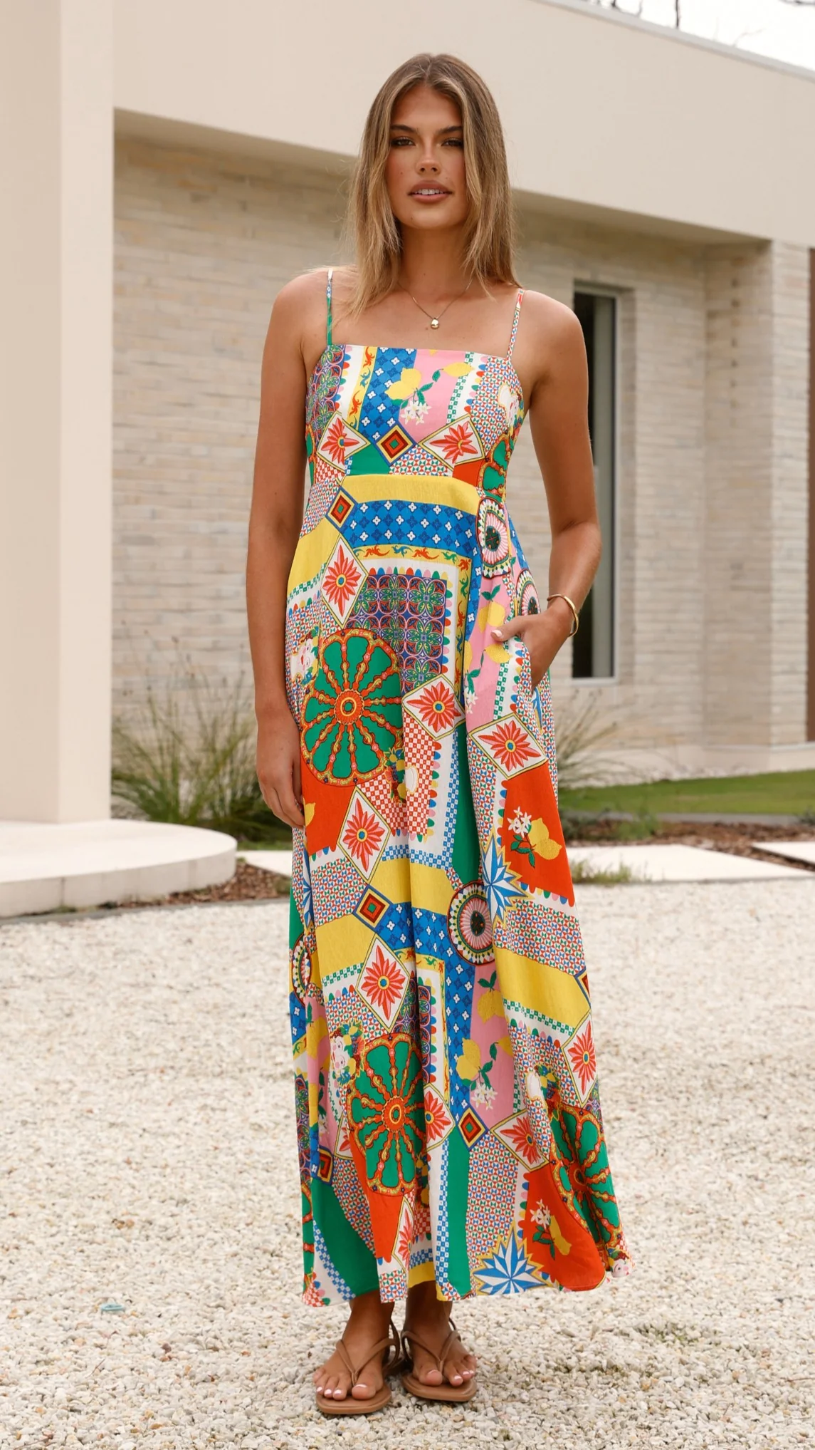 Jaylene Maxi Dress - Dazzle Print