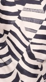 Eisley Scarf Top - Black / Beige Geo Print