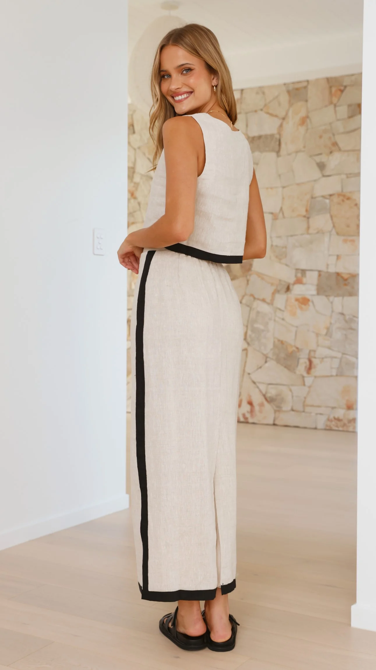 Arlette Maxi Skirt - Natural