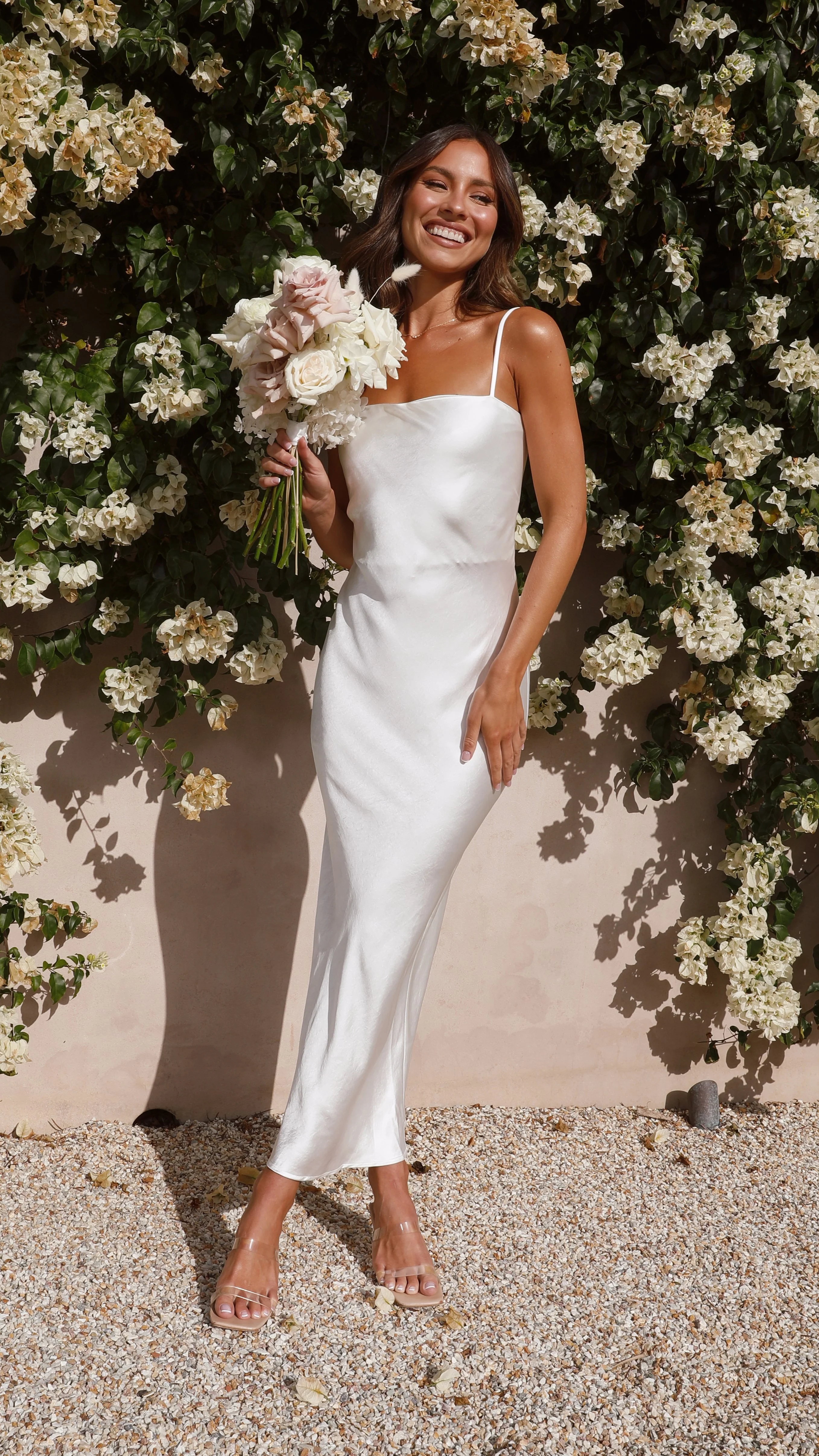 Keira Maxi Dress - Pearl