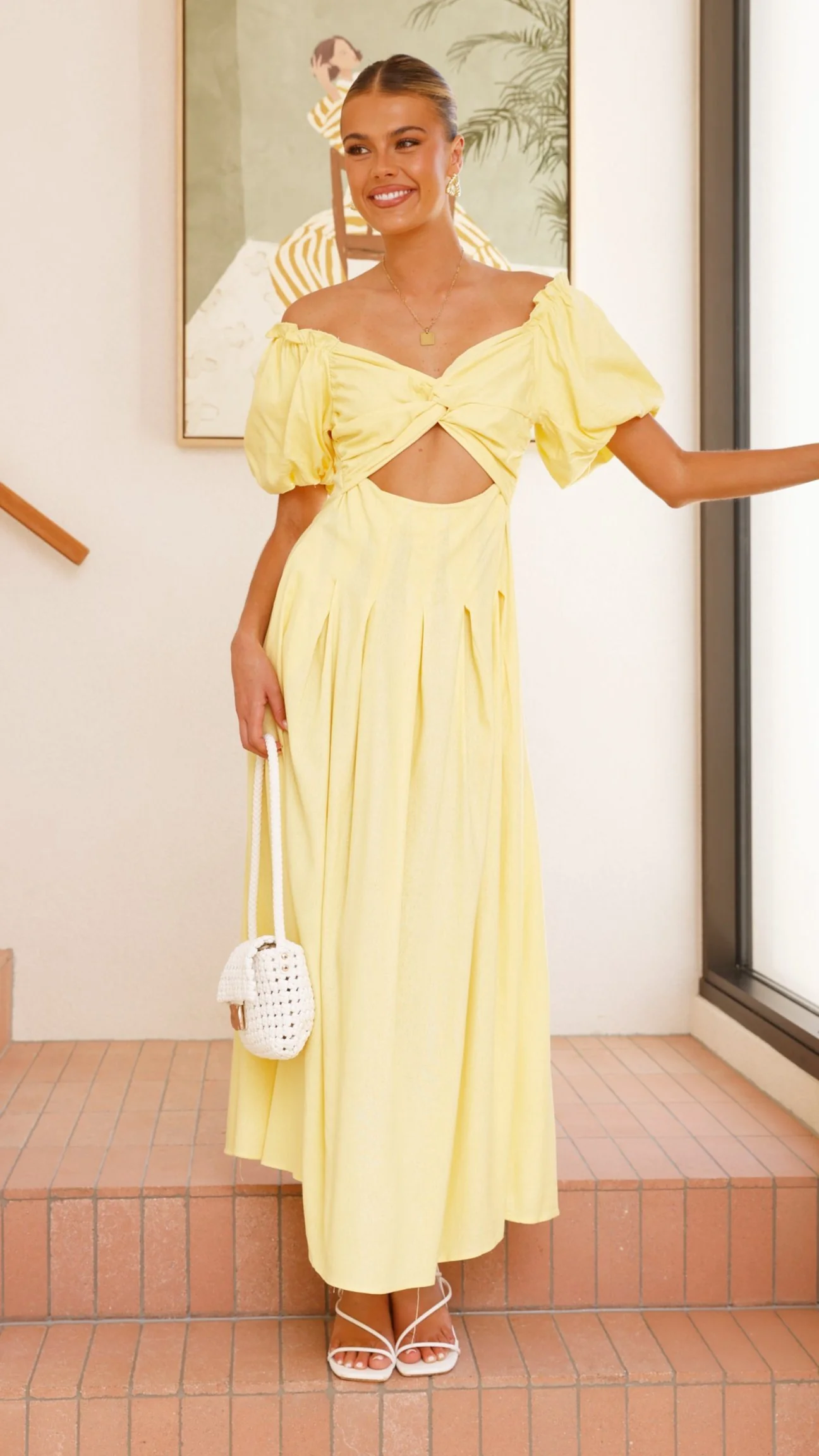 Christina Maxi Dress - Lemon