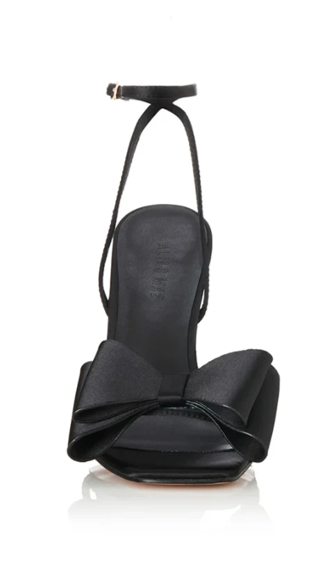 Gabby Heel - Black Satin