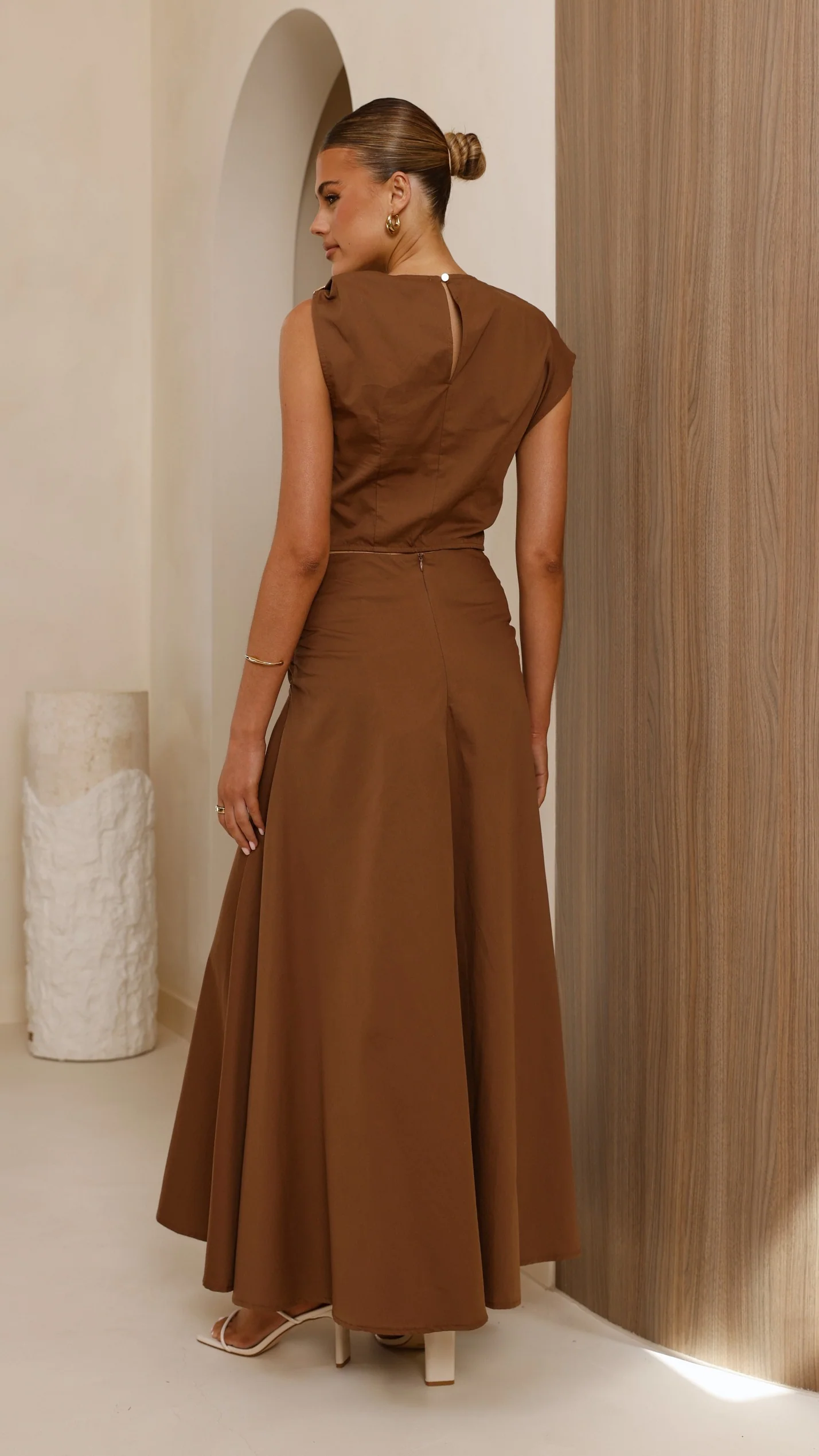 Delphine Maxi Skirt - Chocolate