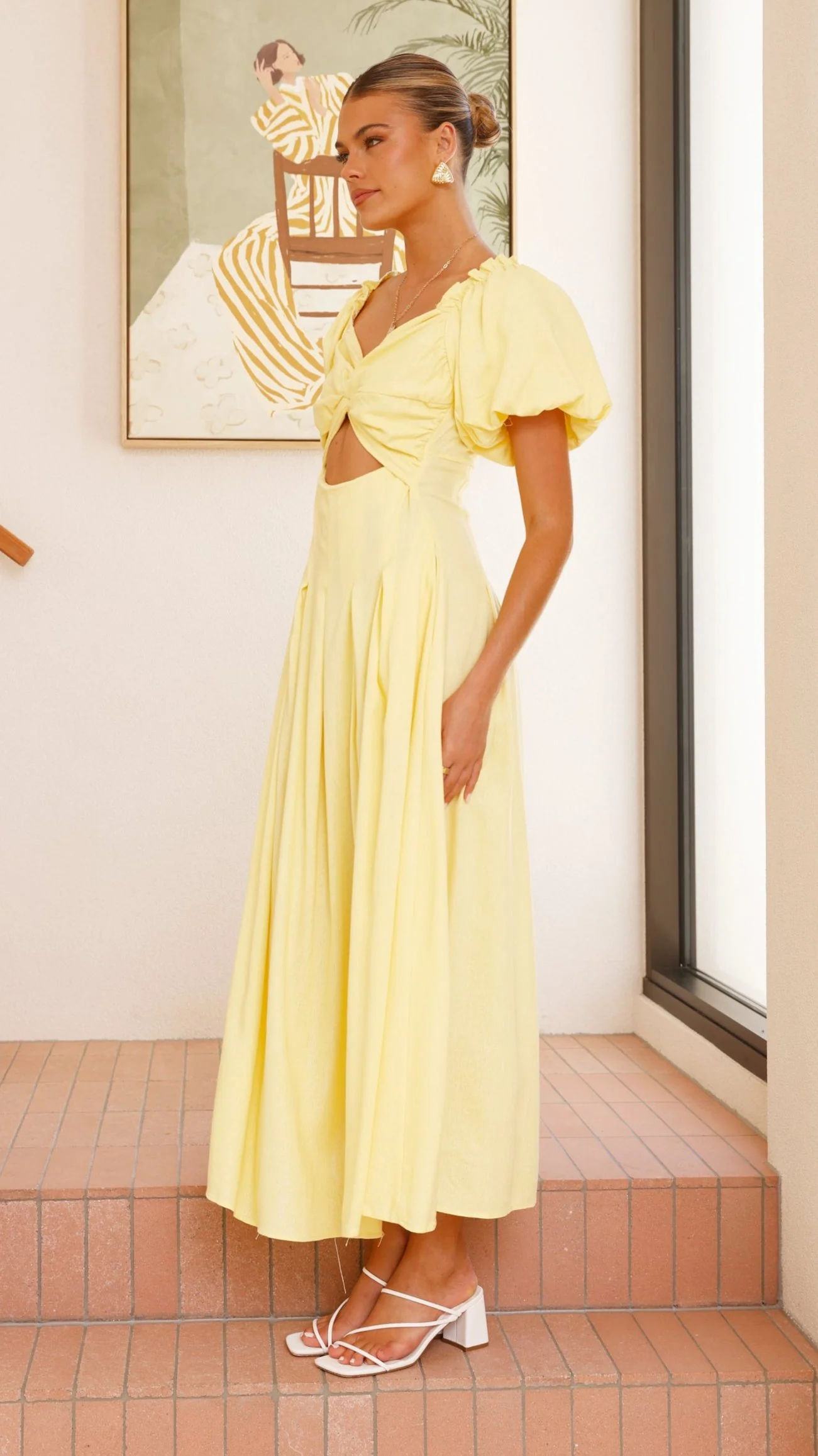Christina Maxi Dress - Lemon