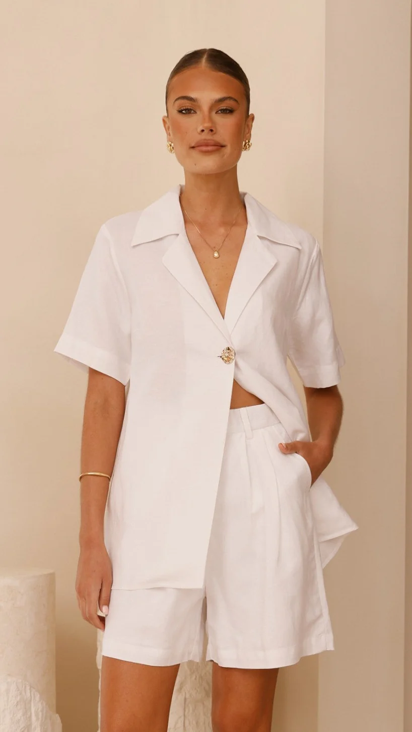 Emmaline Shorts - White