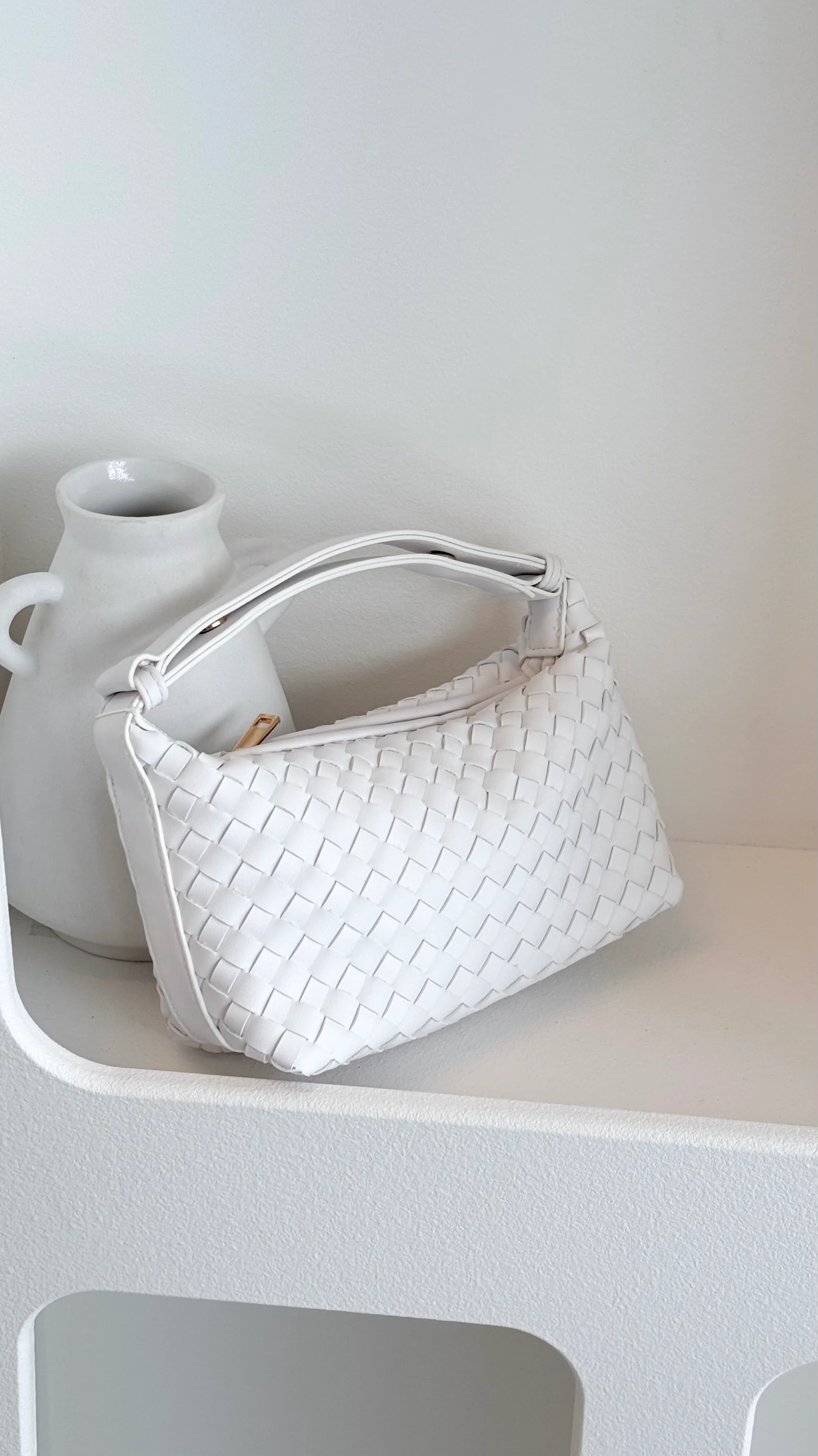 Isabelle Handle Bag - White