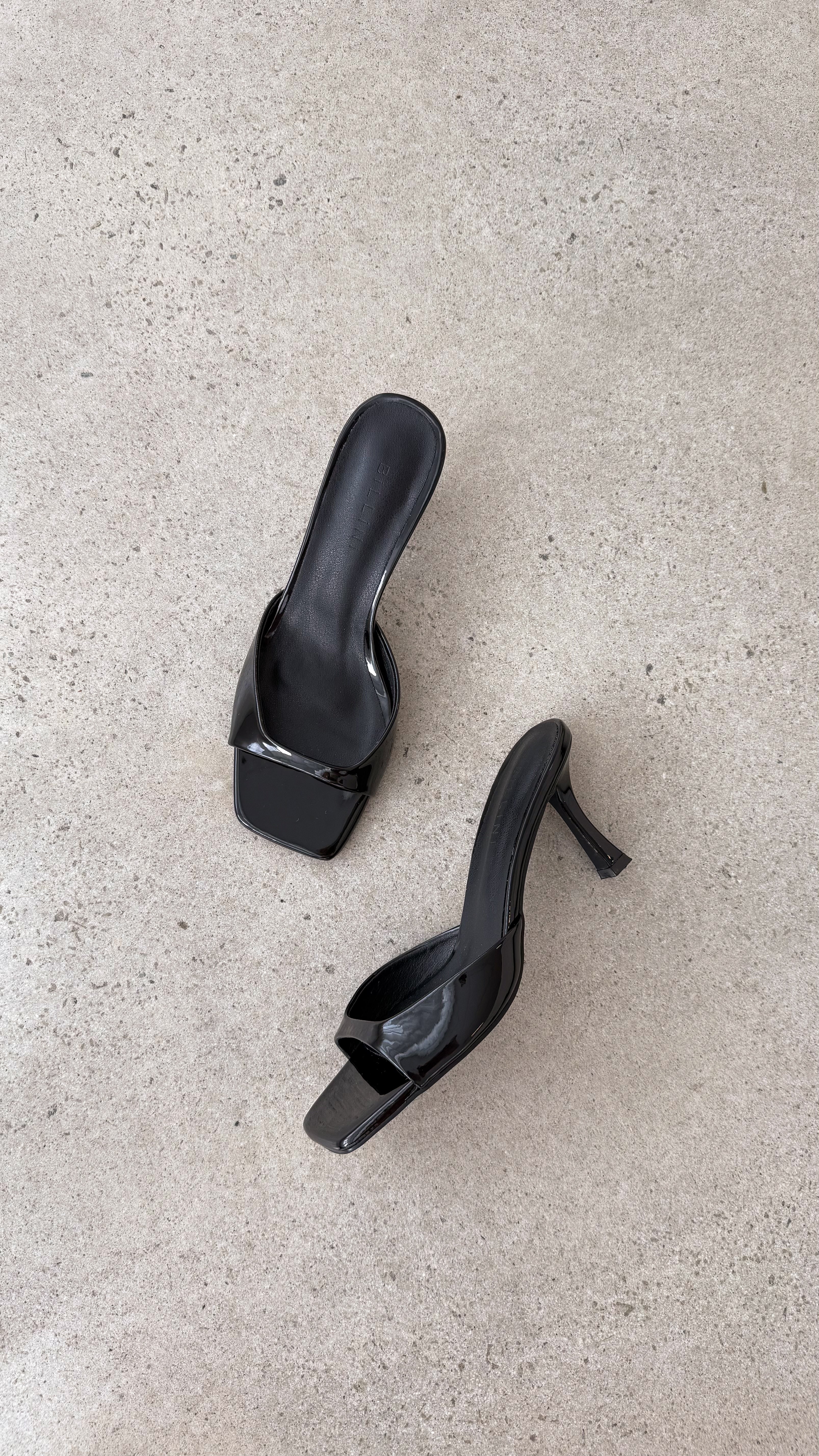 Joey Heel - Black Patent