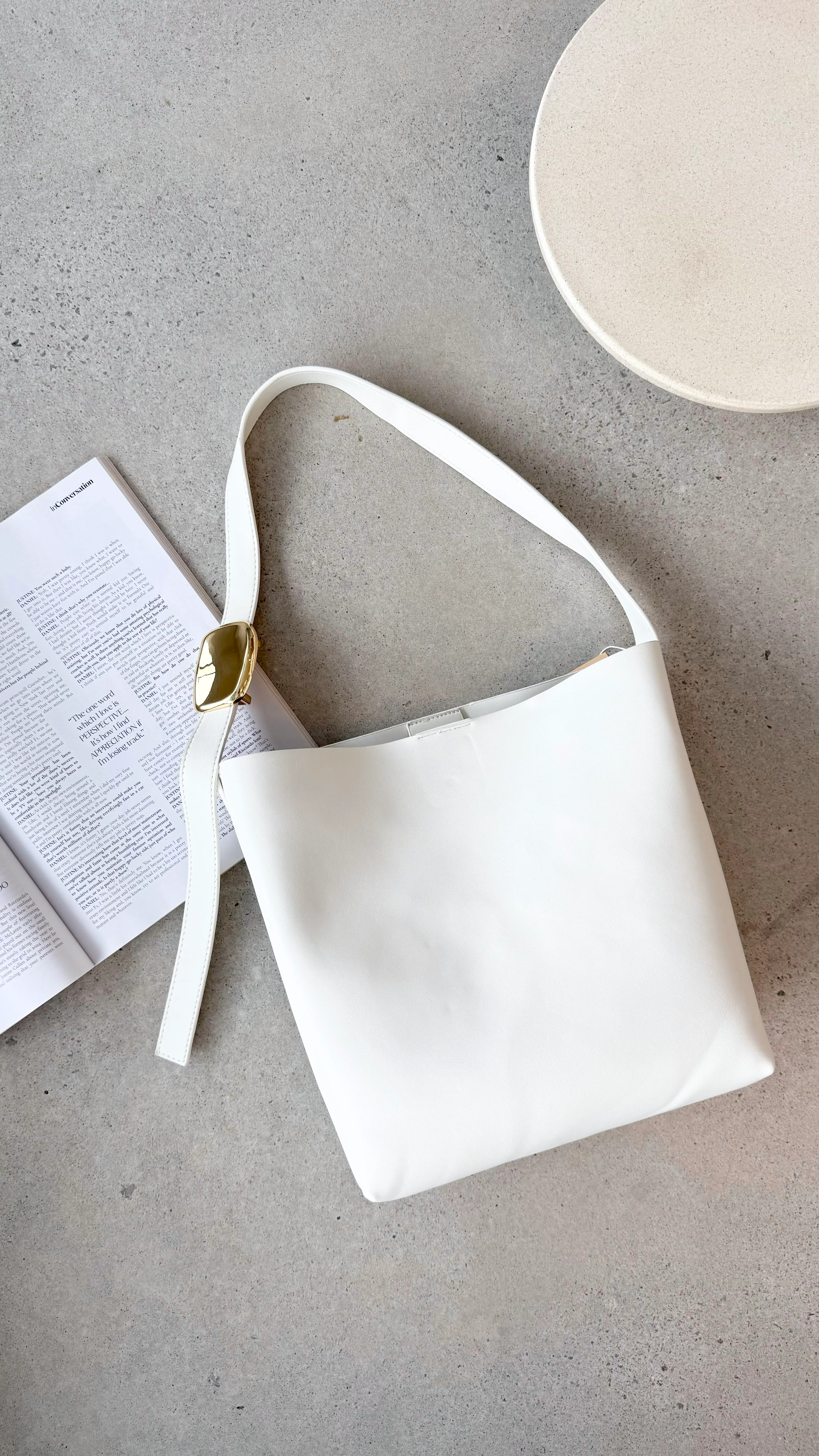 Francesca Shoulder Bag - White