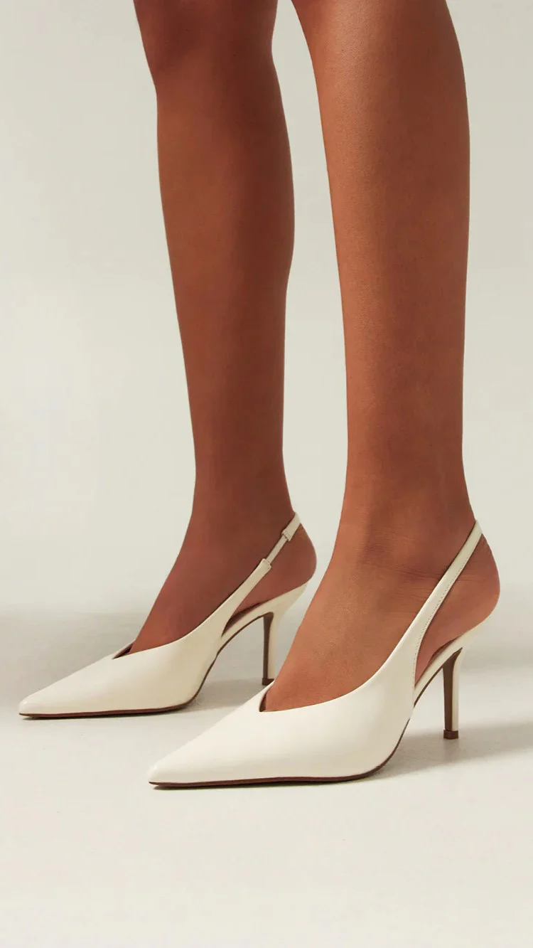 Kendra Heel - White Shine