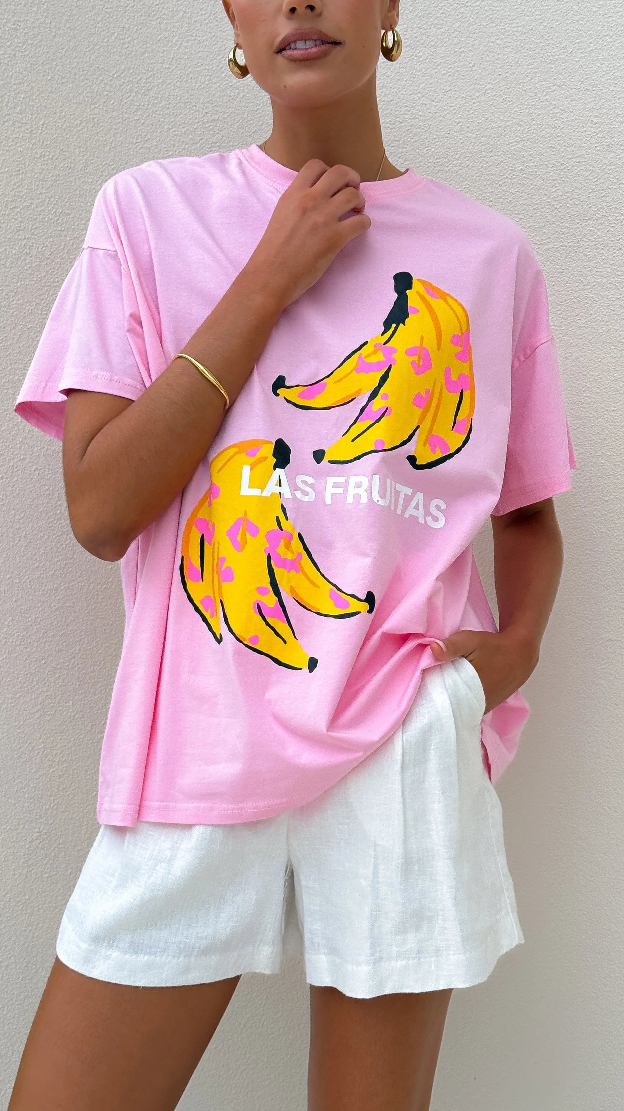 Las Fruitas Top - Pink