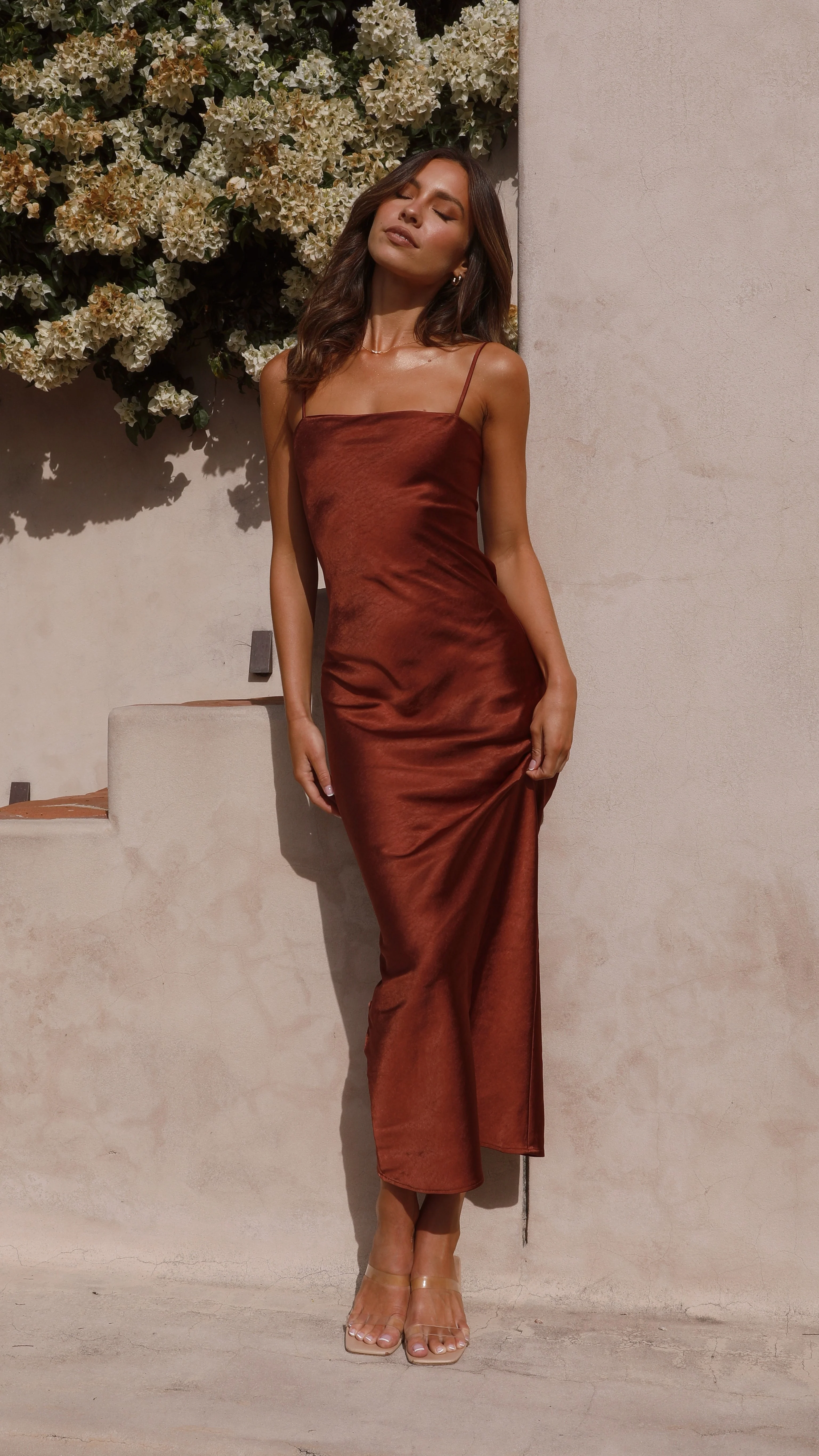 Keira Maxi Dress - Rust