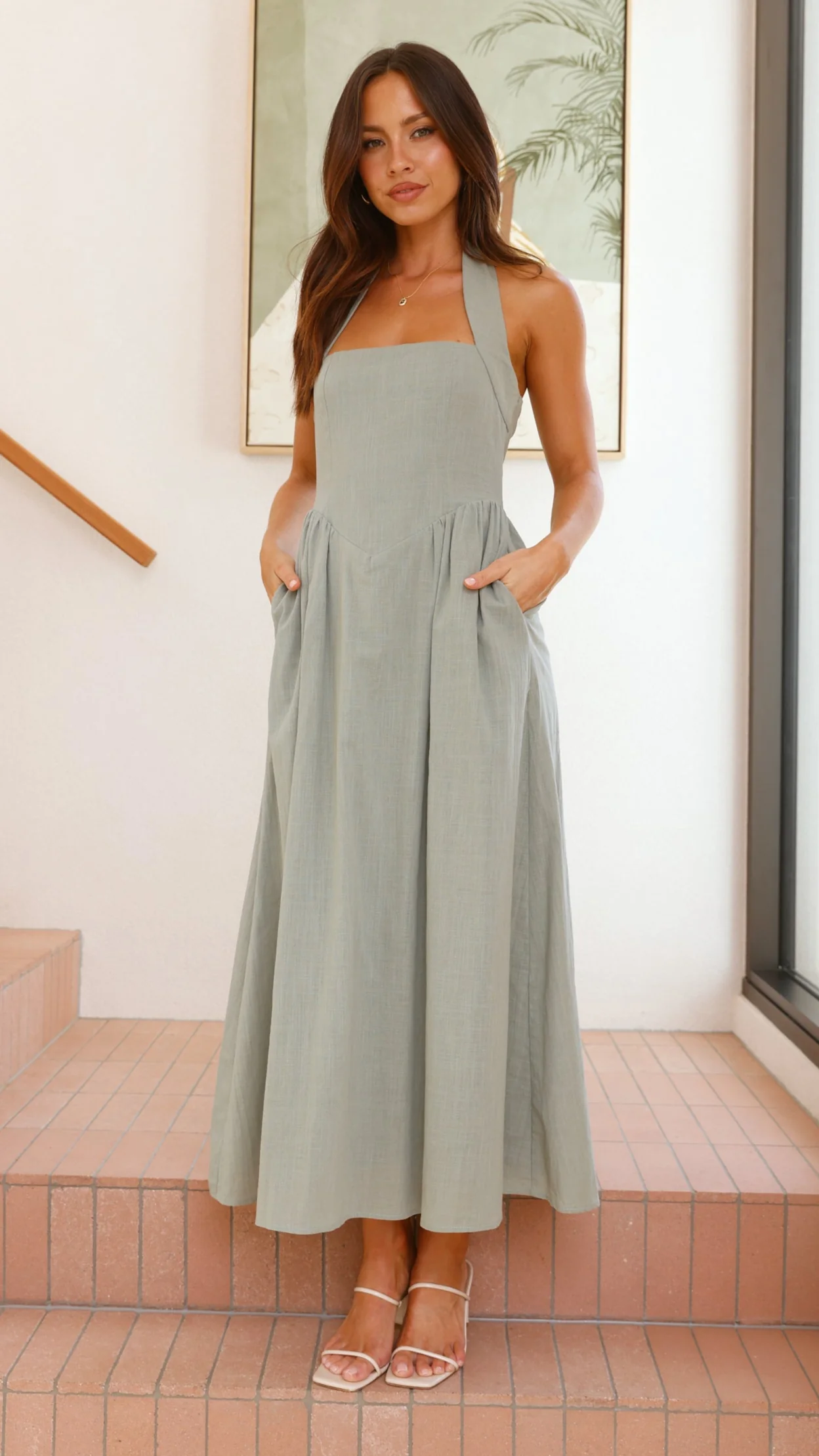 Caden Maxi Dress - Sage