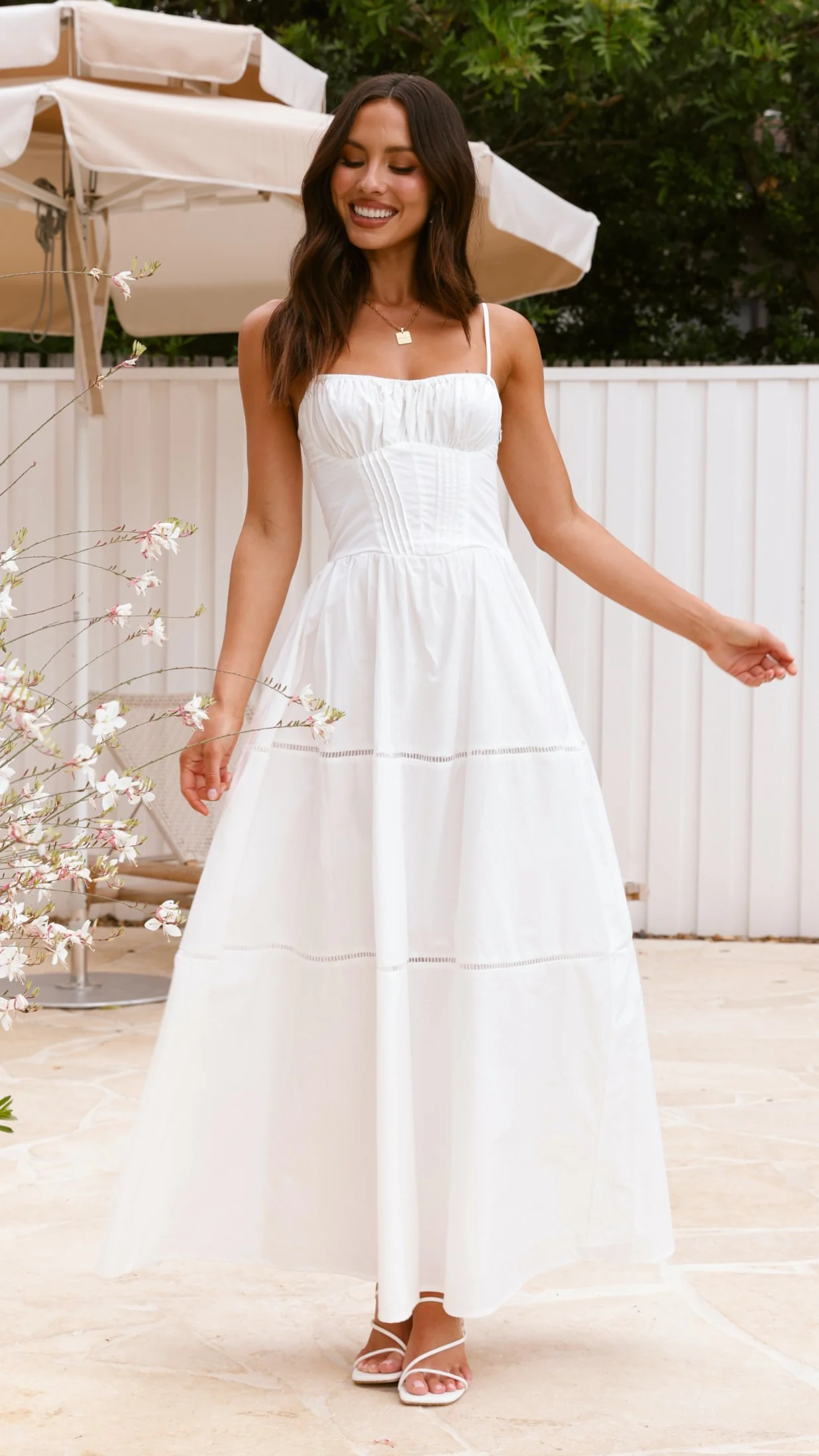 Isabella Maxi Dress - White
