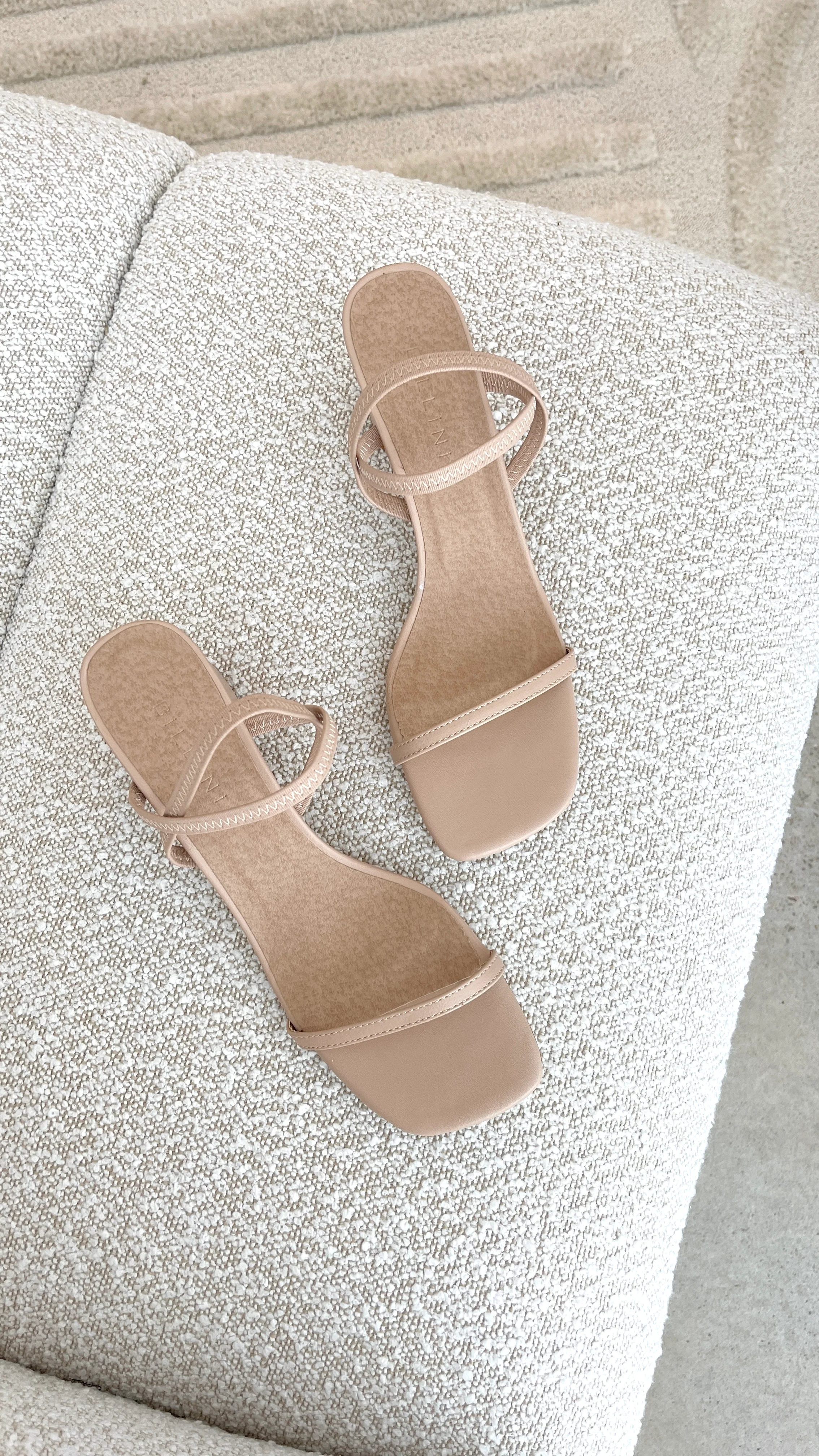 Balton Mule Heels - Nude