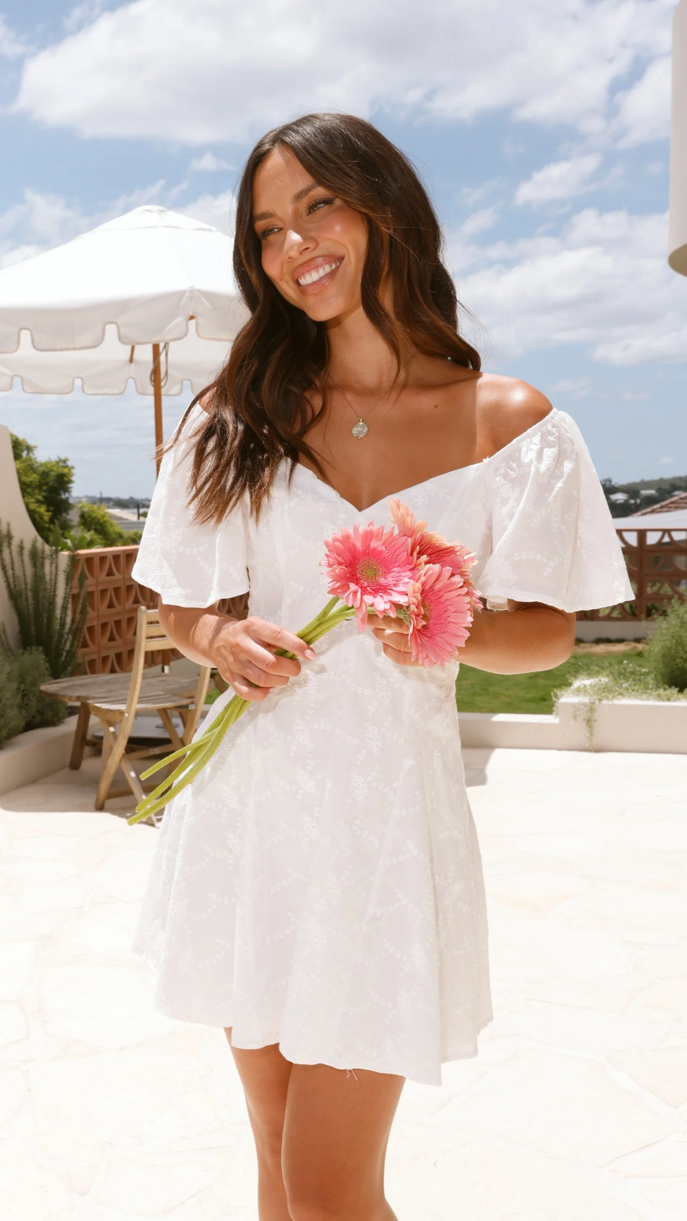 Leighton Mini Dress - White