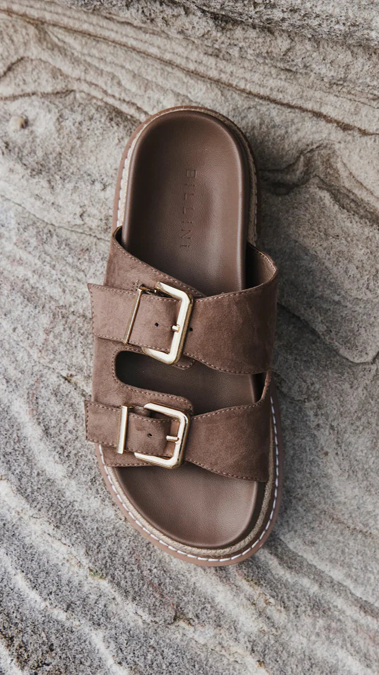 Alder Slide - Fawn Suede