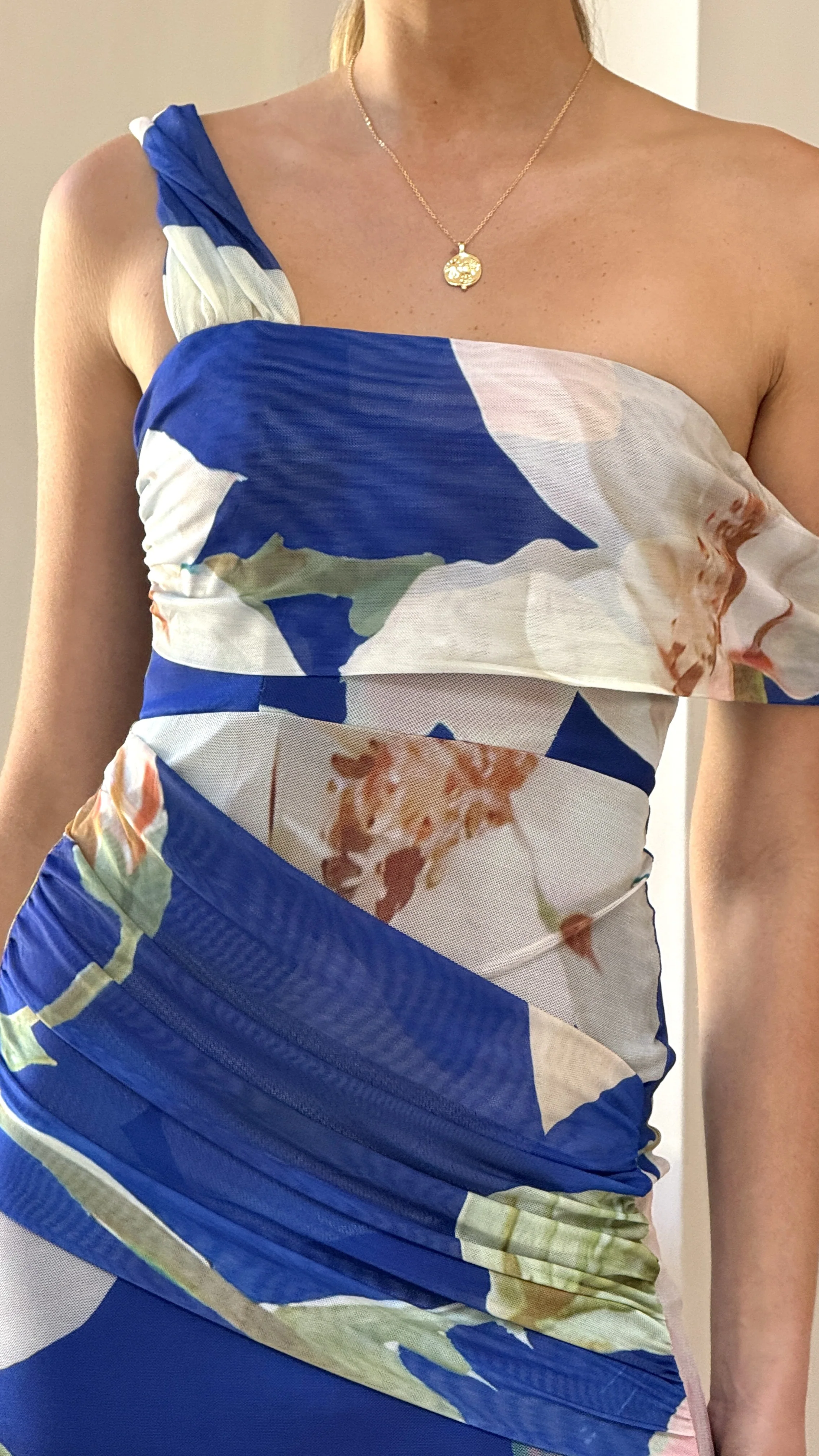 Gardenia Maxi Dress - Blue Floral