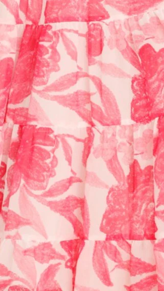Gwynne Maxi Dress - Pink Print