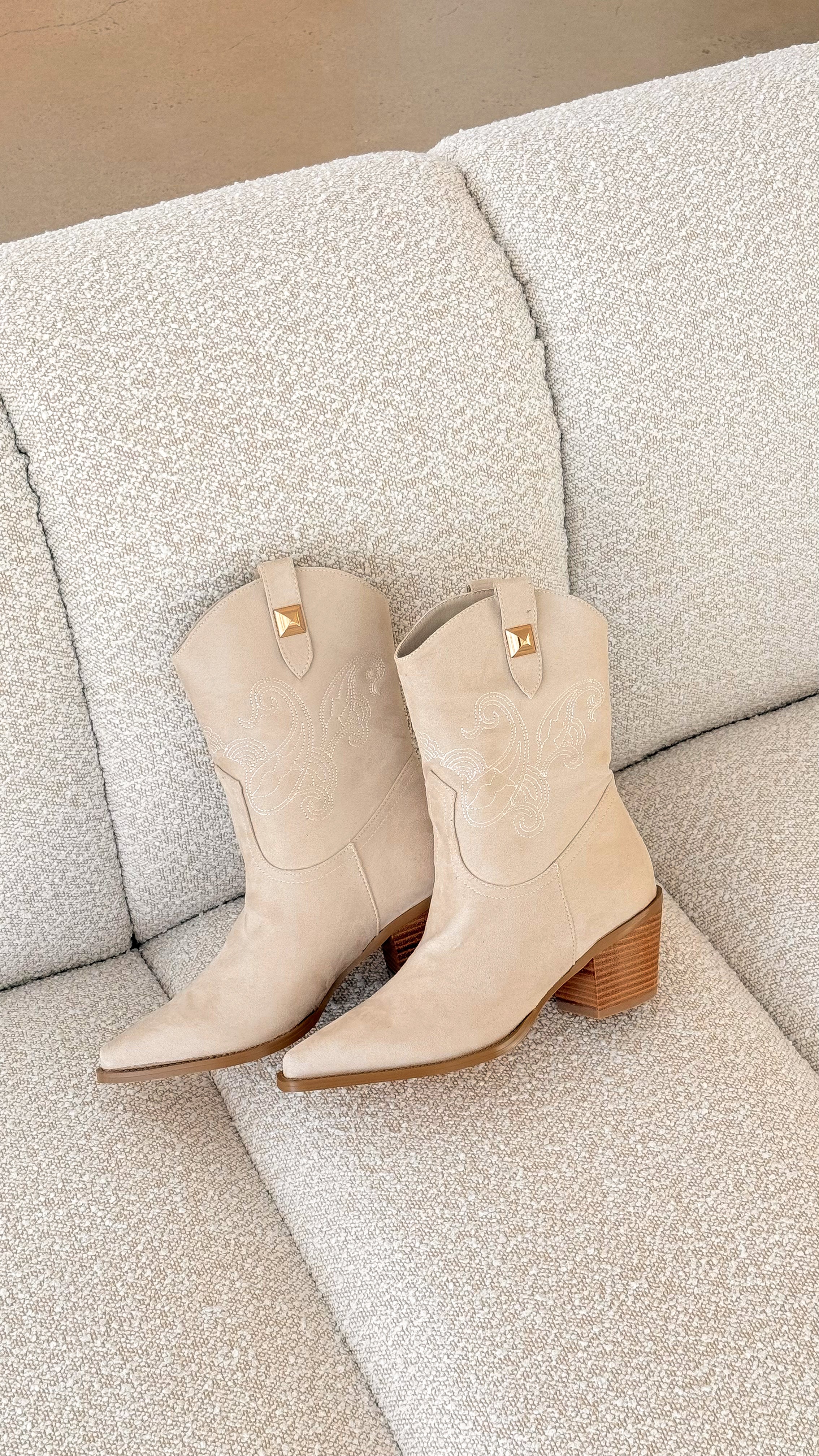 Darla Boot - Sand Suede