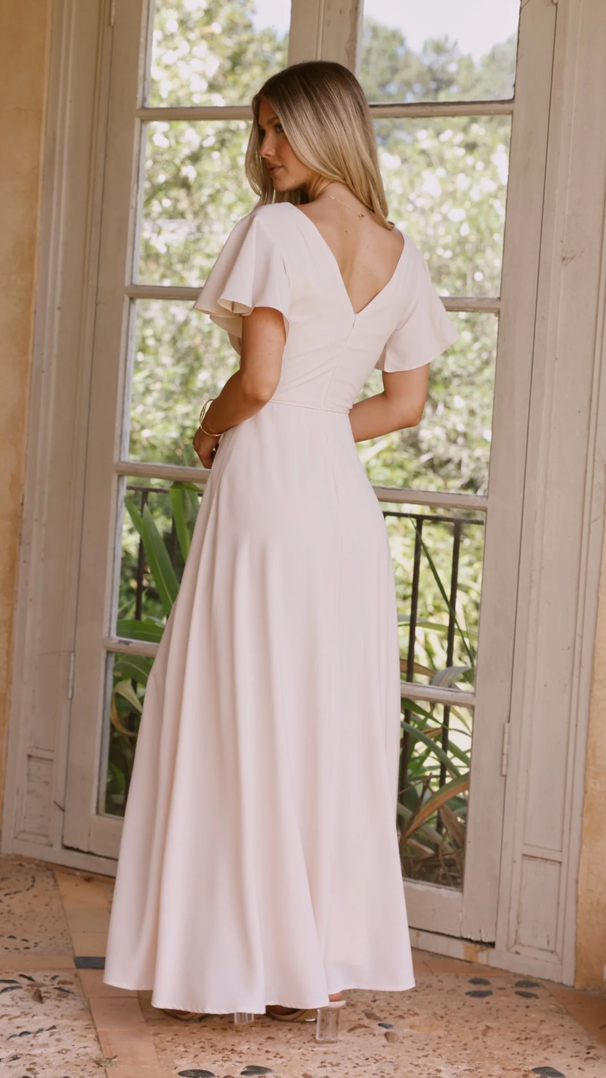 Charlize Maxi Dress - Ivory