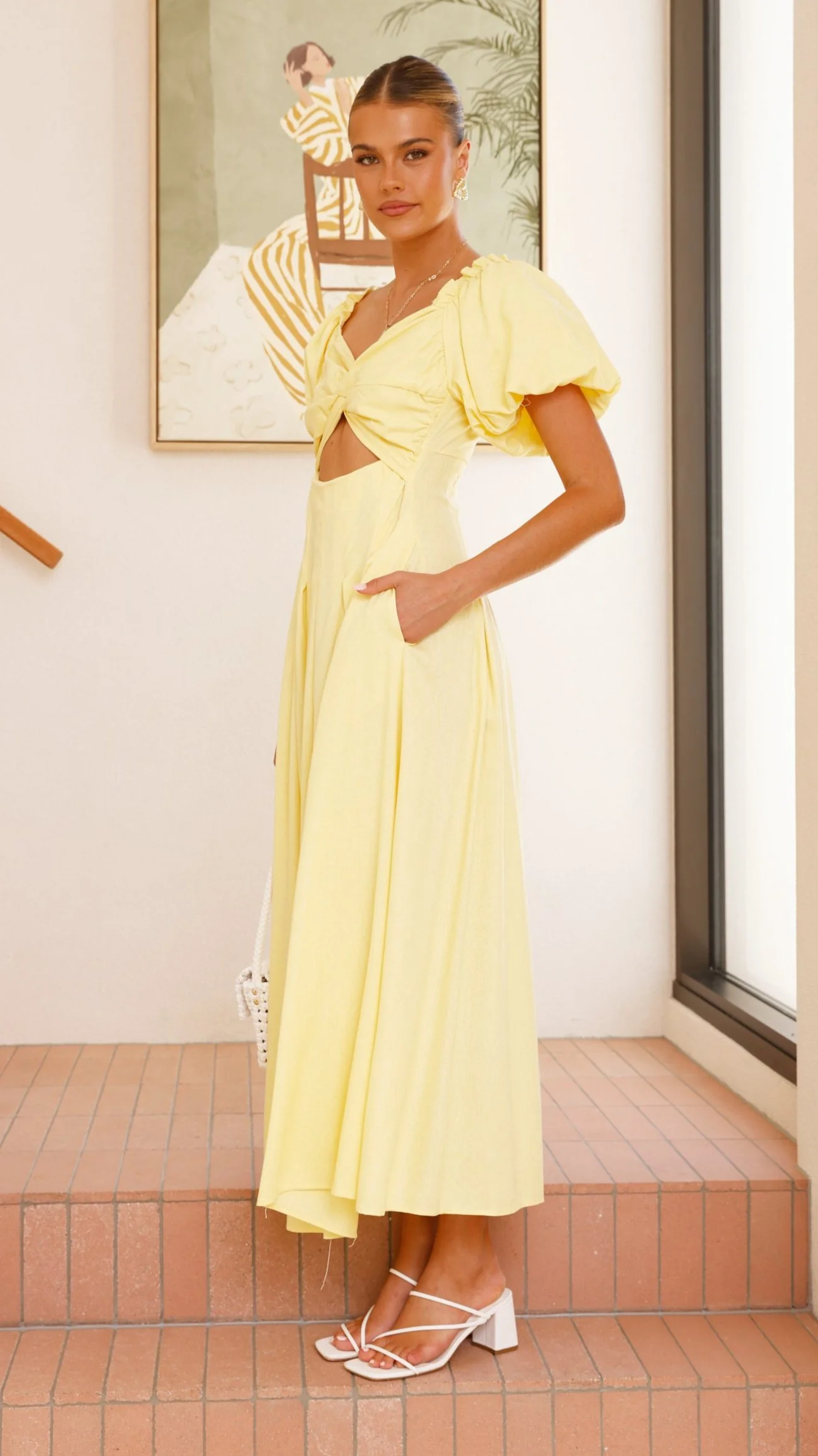 Christina Maxi Dress - Lemon