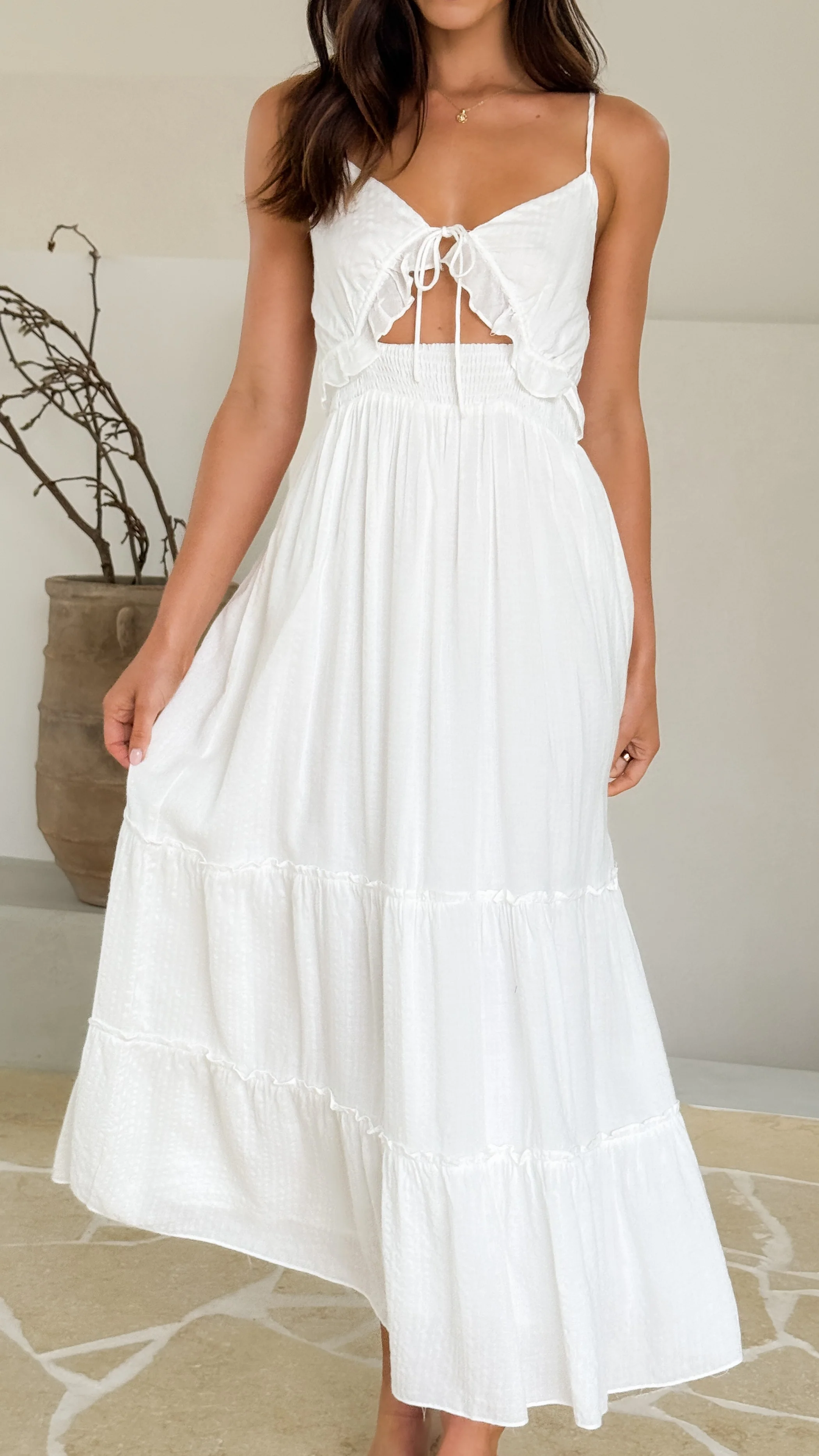 Andrea Maxi Dress - White