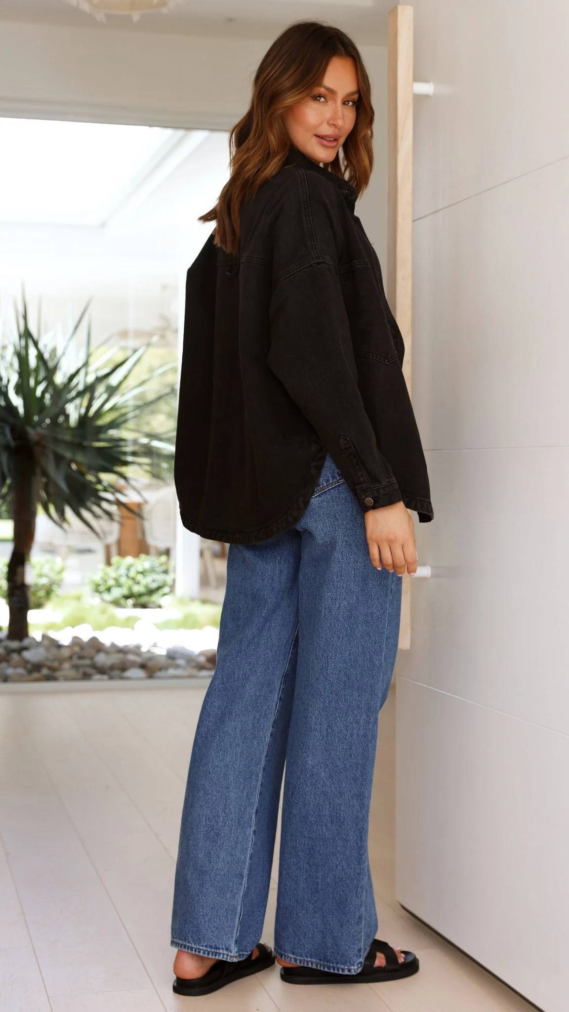 Ensley Denim Jacket - Black Denim