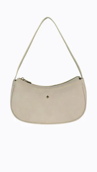 Dixiee Shoulder Bag - Beige Suede