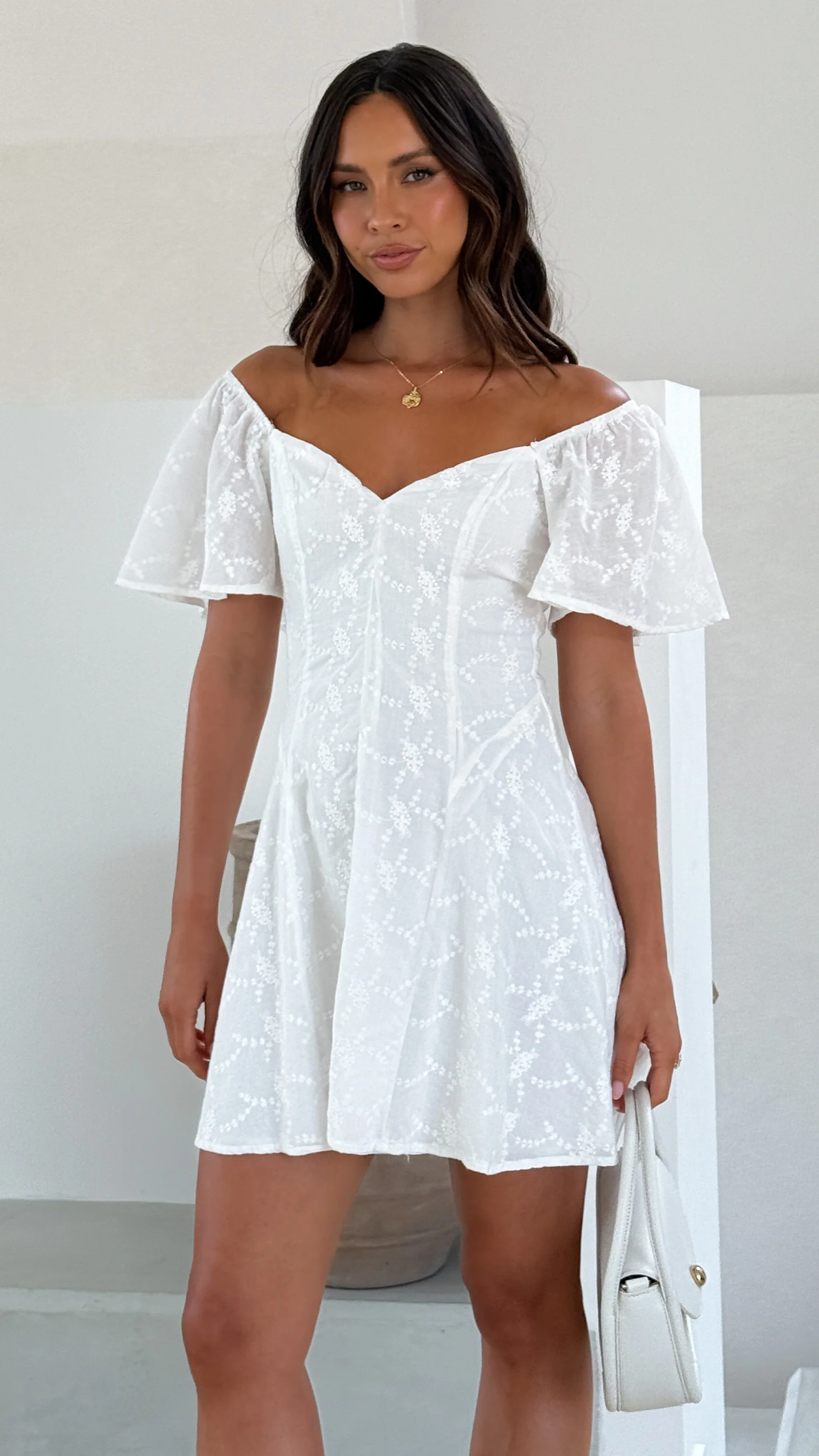 Leighton Mini Dress - White