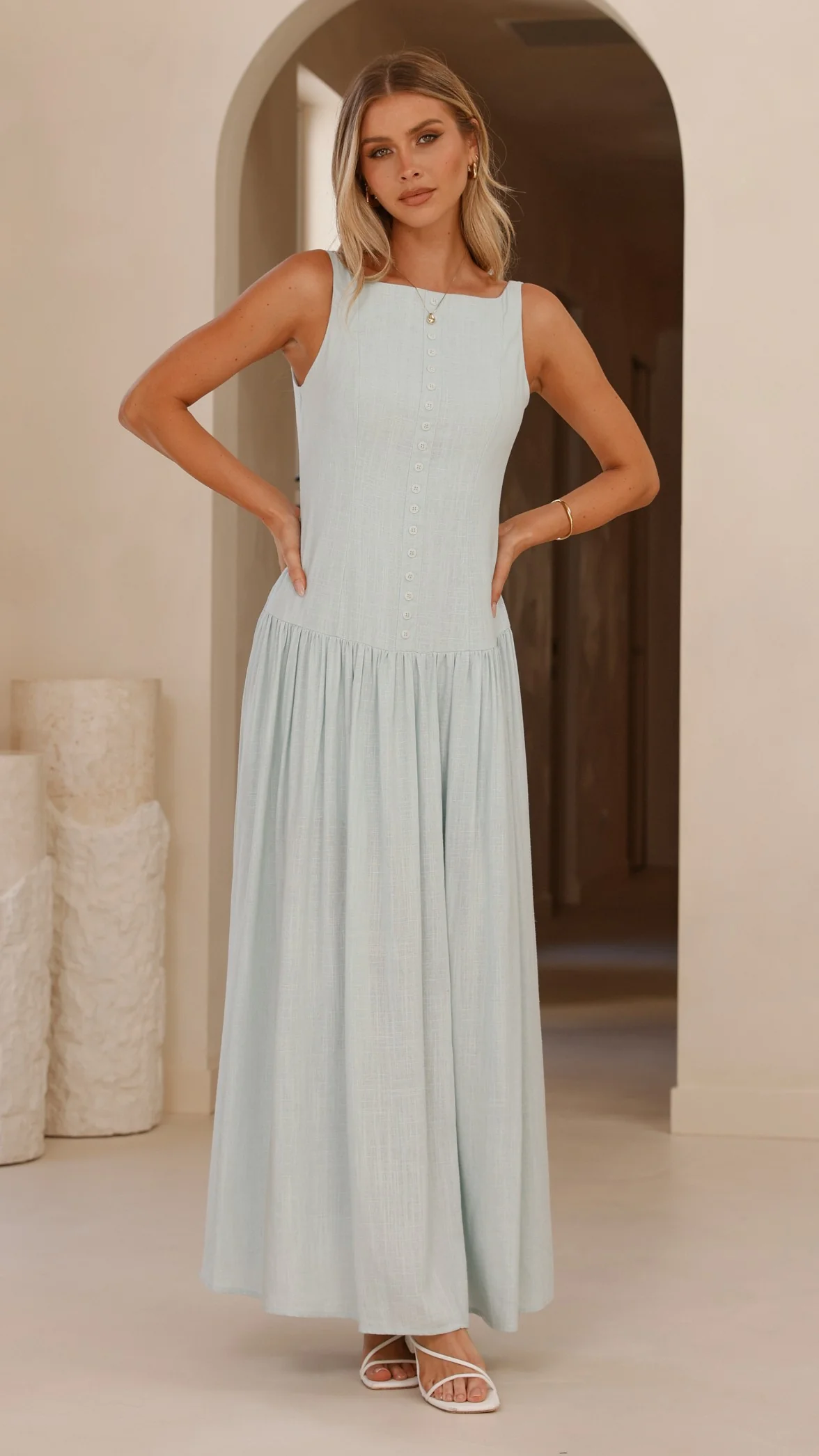 Kora Maxi Dress - Blue
