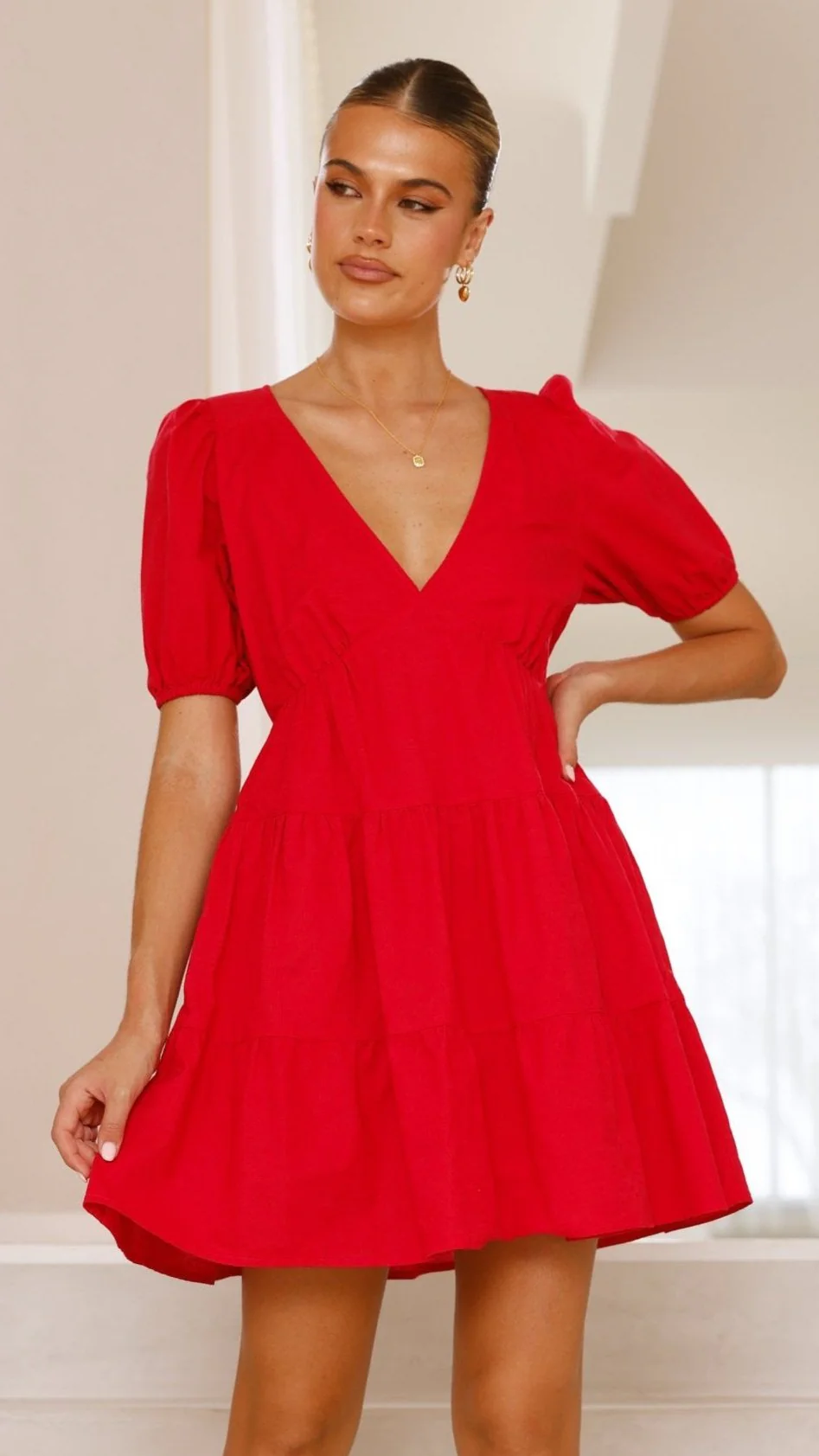 Billie Mini Dress - Red