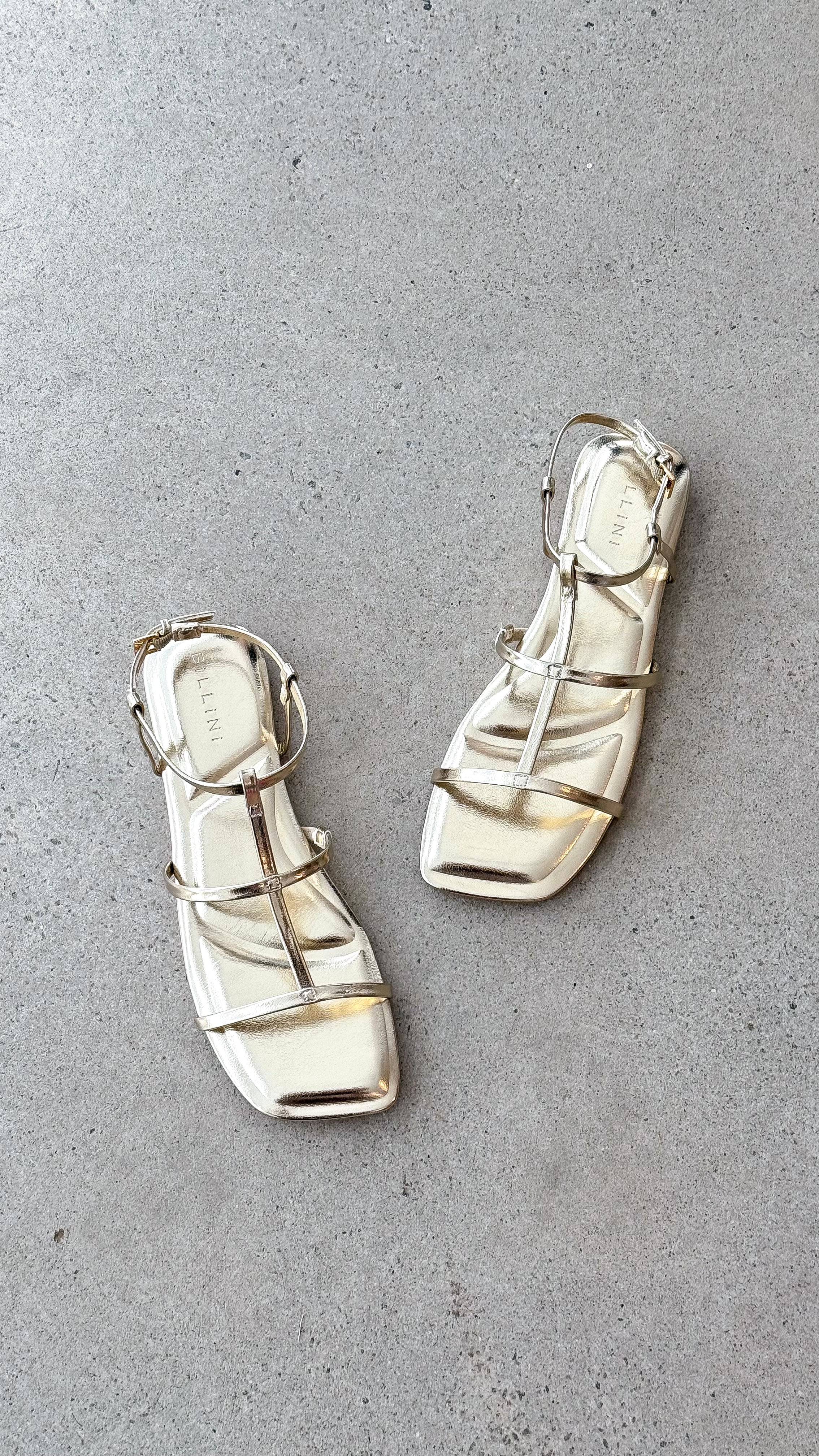 Acacia Sandals - Gold Metallic